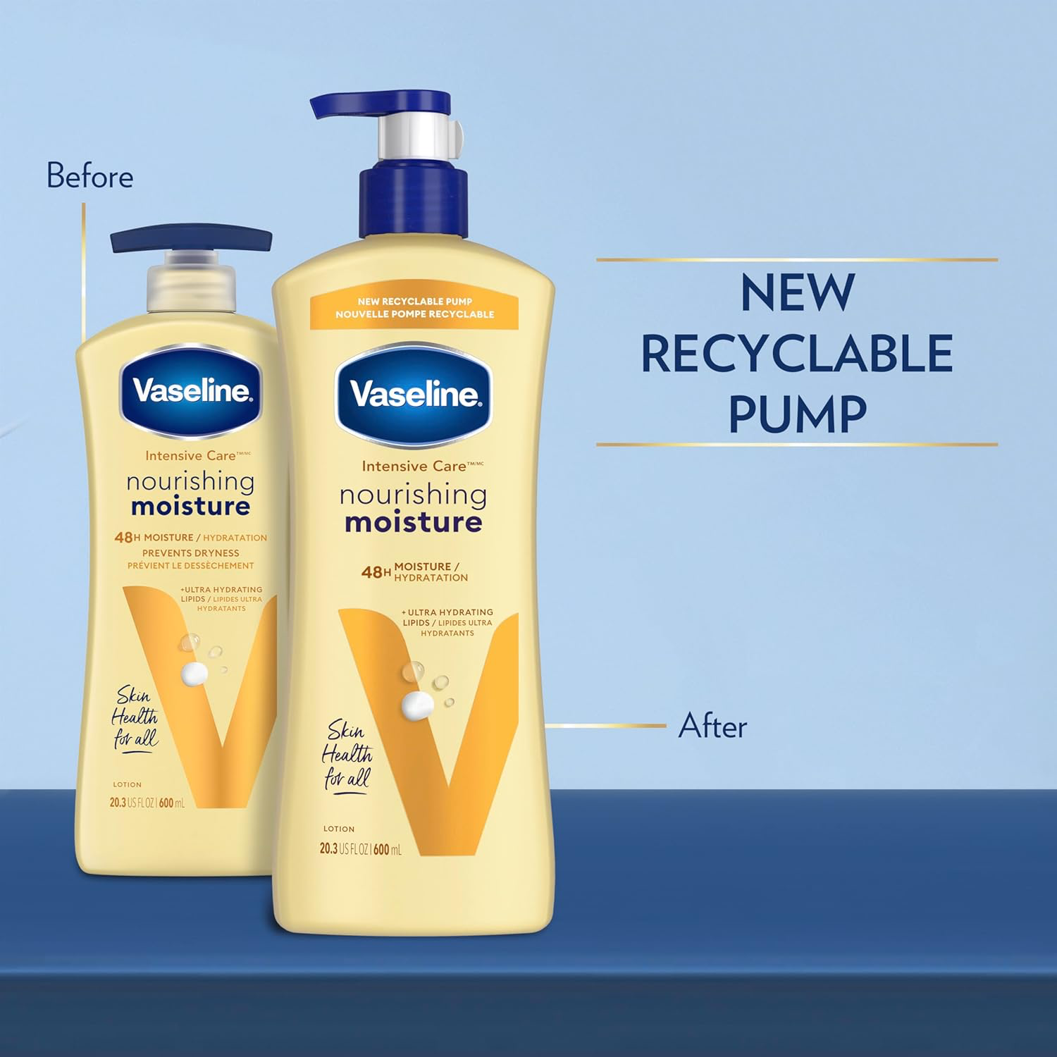 Vaseline Intensive Care Nourishing Moisture Body Lotion 3-Pack view 3