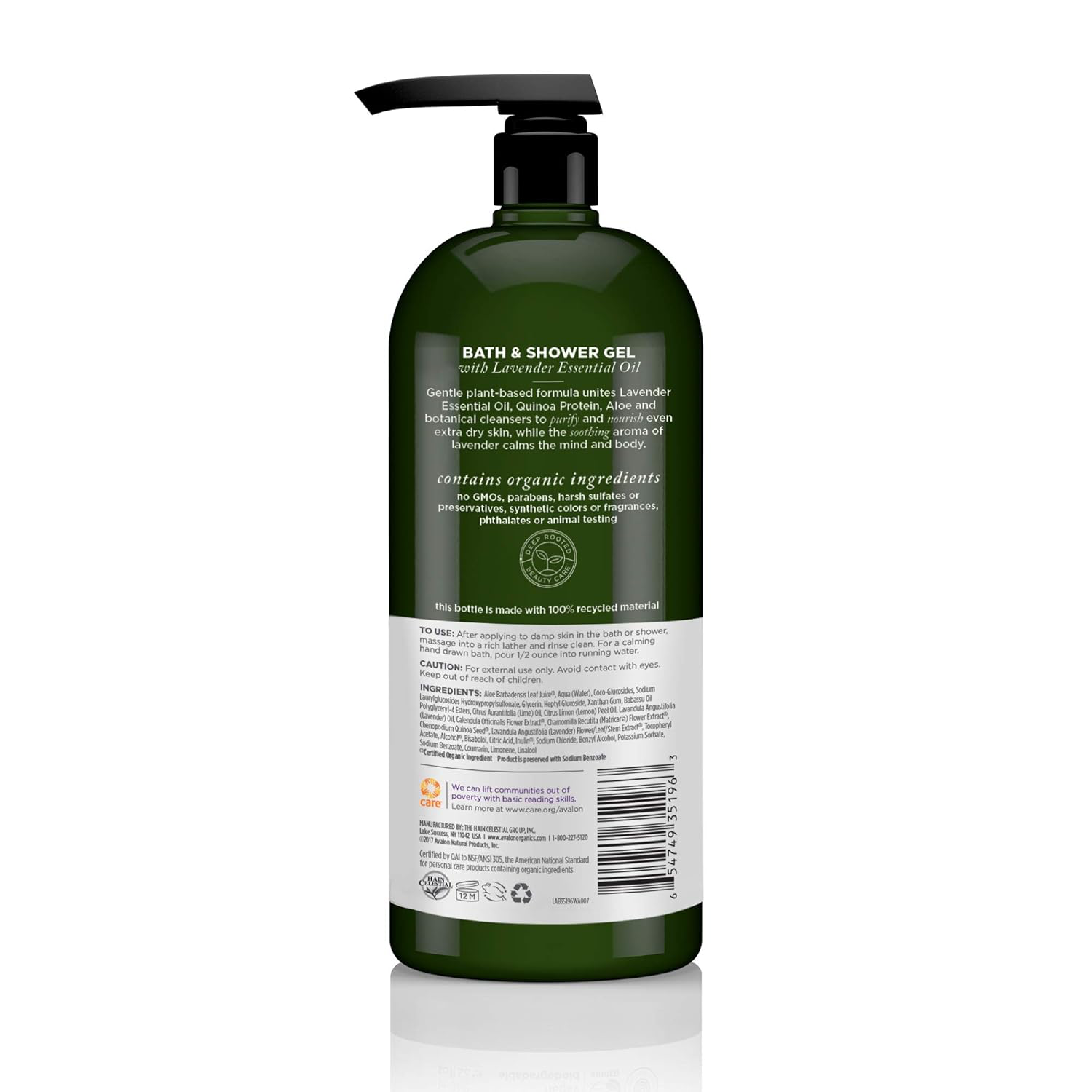 Avalon Organics Lavender Body Wash view 3