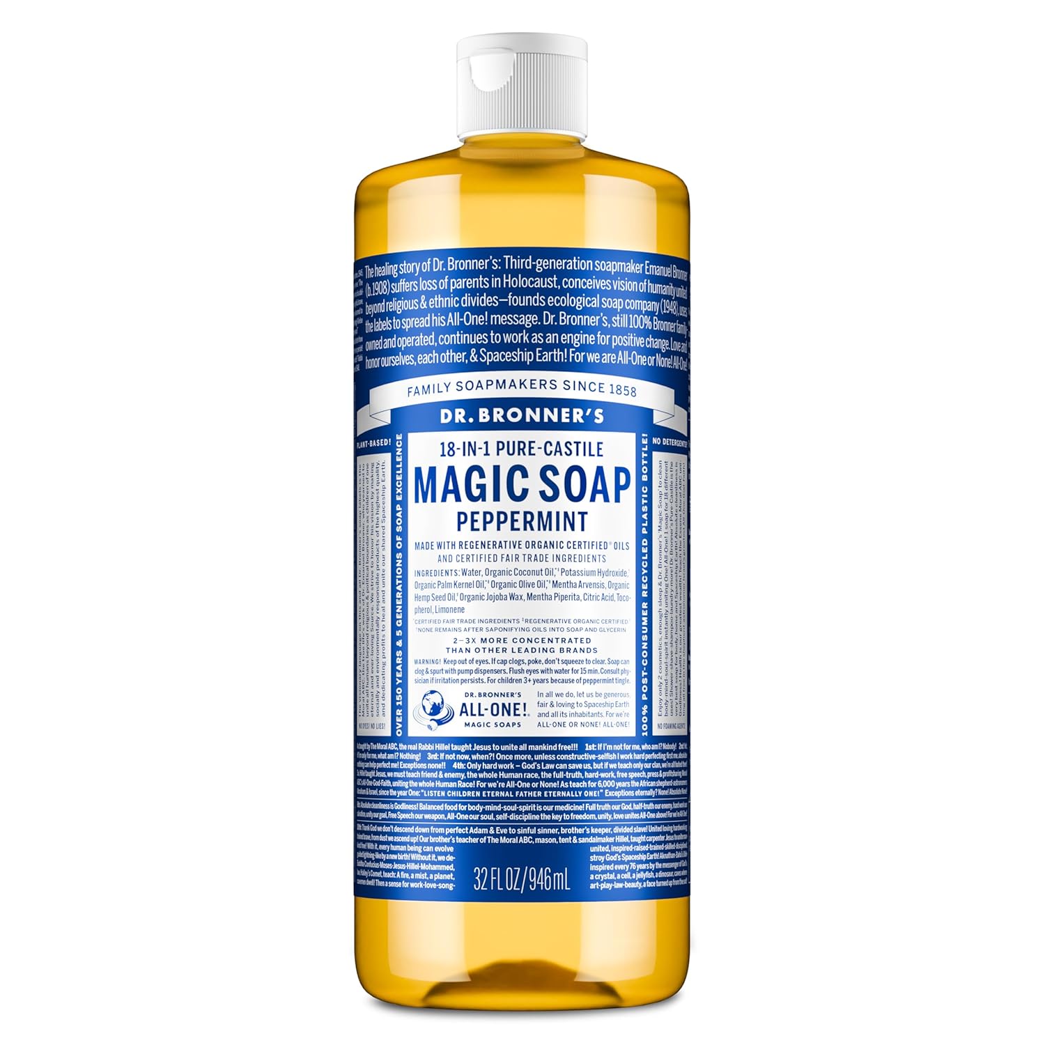 Dr. Bronner's Pure-Castile Liquid Soap