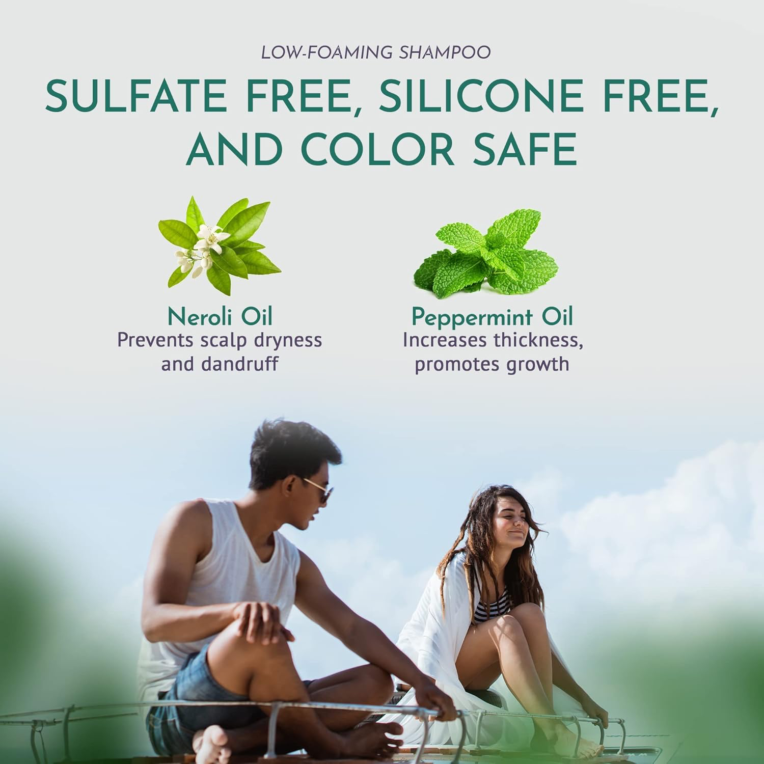 OM Botanical Best Sulfate-Free Organic Shampoo – Ayurvedic Soapnut, Shikakai, Fenugreek & Neem | Prevent Hair Loss, Color Safe Natural Vegan Hair Cleanser for Men & Women view 4