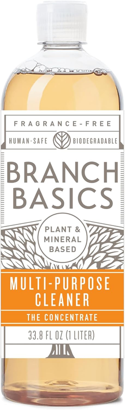Branch Basics Concentrate Refill (33.8 oz) | All Purpose Multi-Surface Cleaning Concentrate - Replace Every Household Cleaner | Plant & Mineral-Based, Human-Safe, Fragrance Free