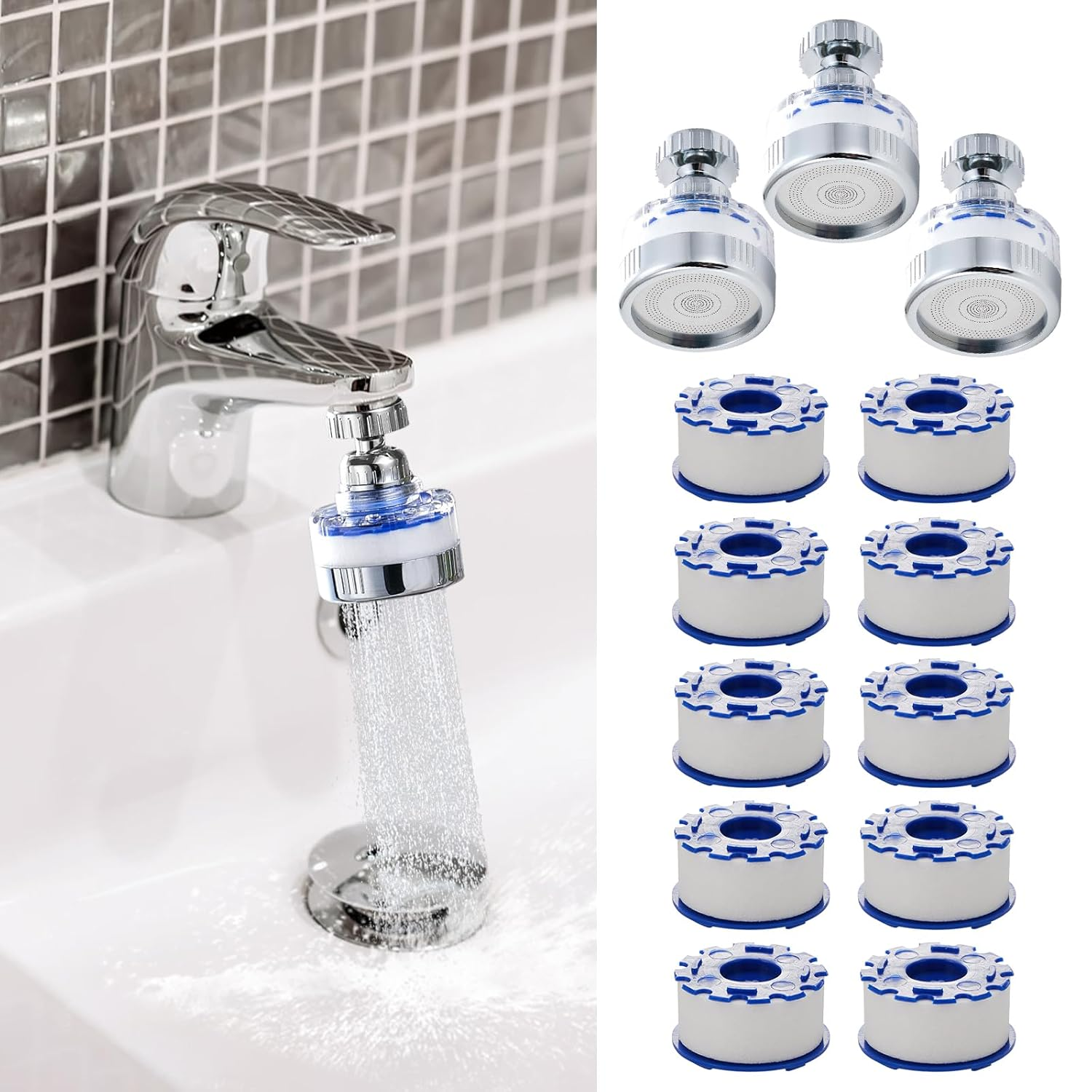 BREADEEP Faucet Filter Set - 13 Pieces