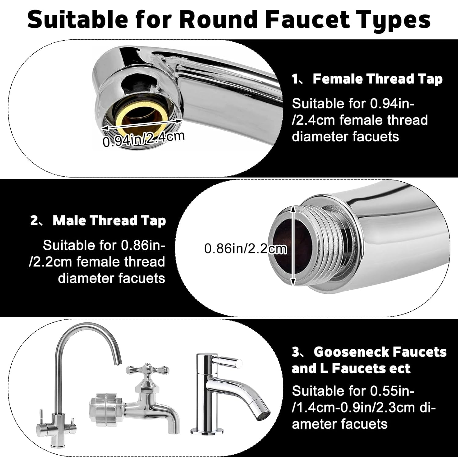 BREADEEP Faucet Filter Set - 13 Pieces view 3