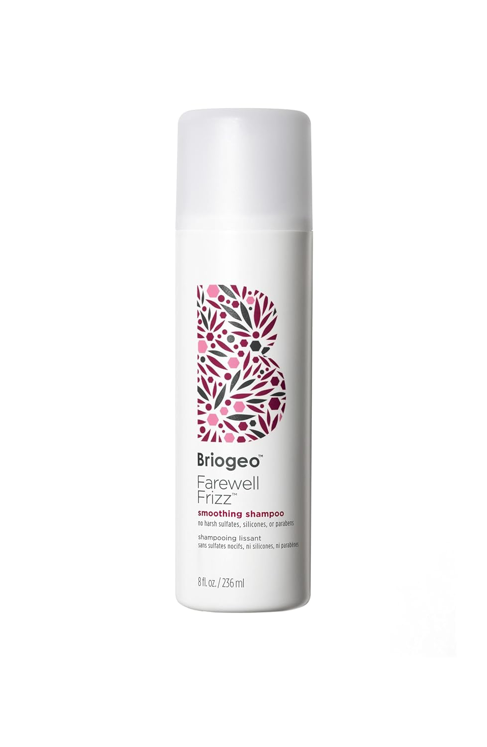 Briogeo Farewell Frizz Smoothing Shampoo, Tame Frizz and Restore Smoothness with Argan, Rosehip & Coconut Oil, Sulfate-free, Vegan, Cruelty-Free, 8 fl oz