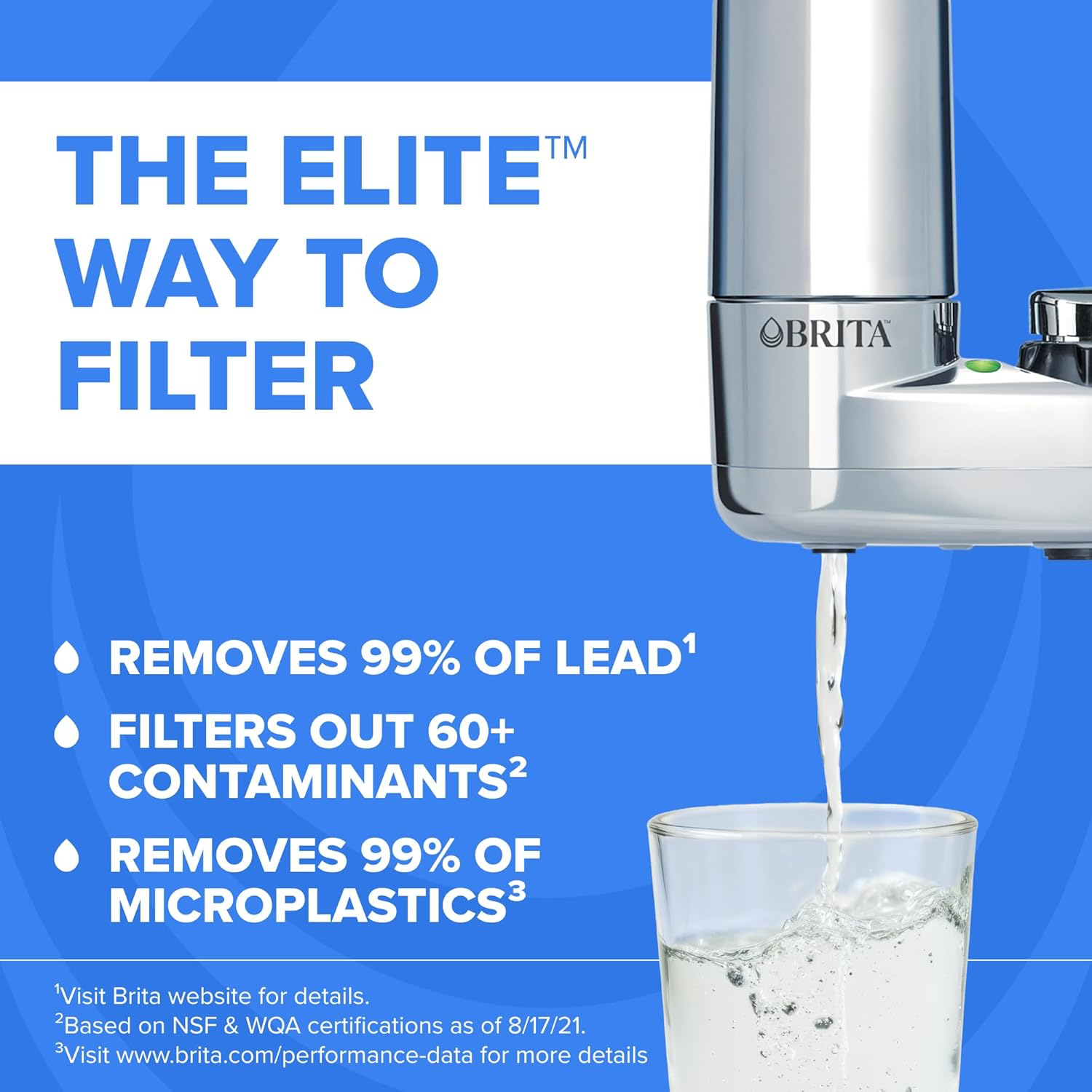 Brita Faucet Mount Water Filter System Chrome view 2