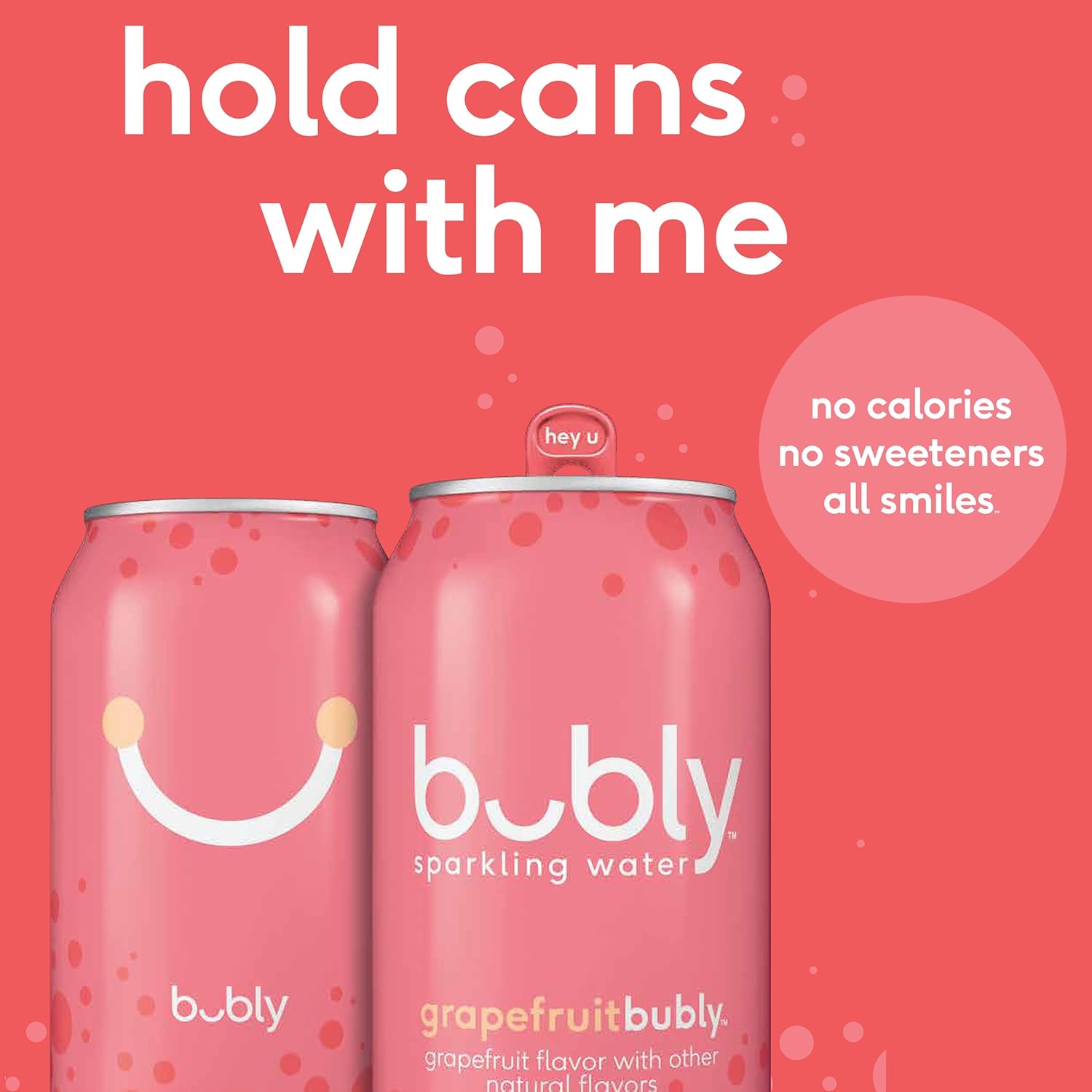 bubly Sparkling Water, Grapefruit, 12 ounce Cans,12 Fl Oz (Pack of 12) view 3