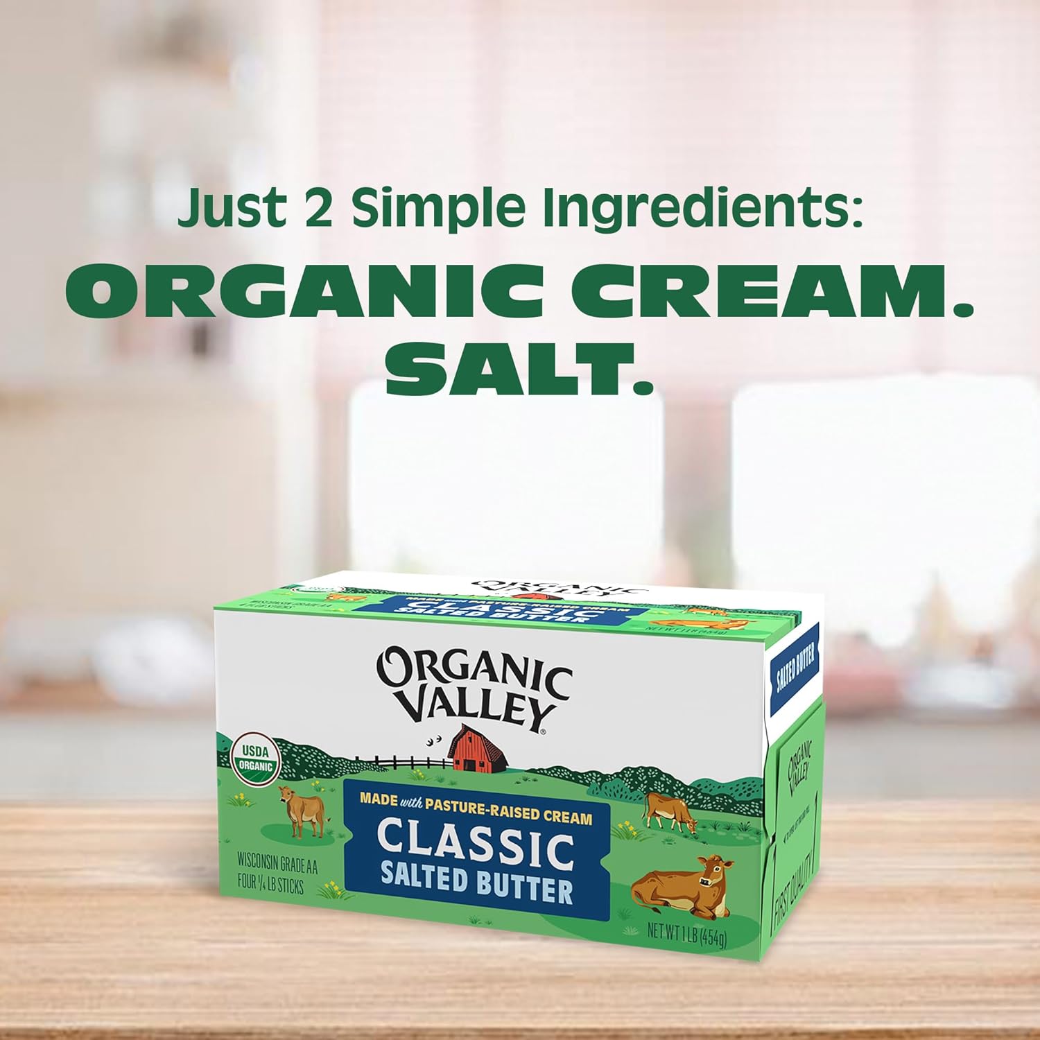 Organic Valley Organic Butter Salted, 1 LB (Pack of 1) view 4