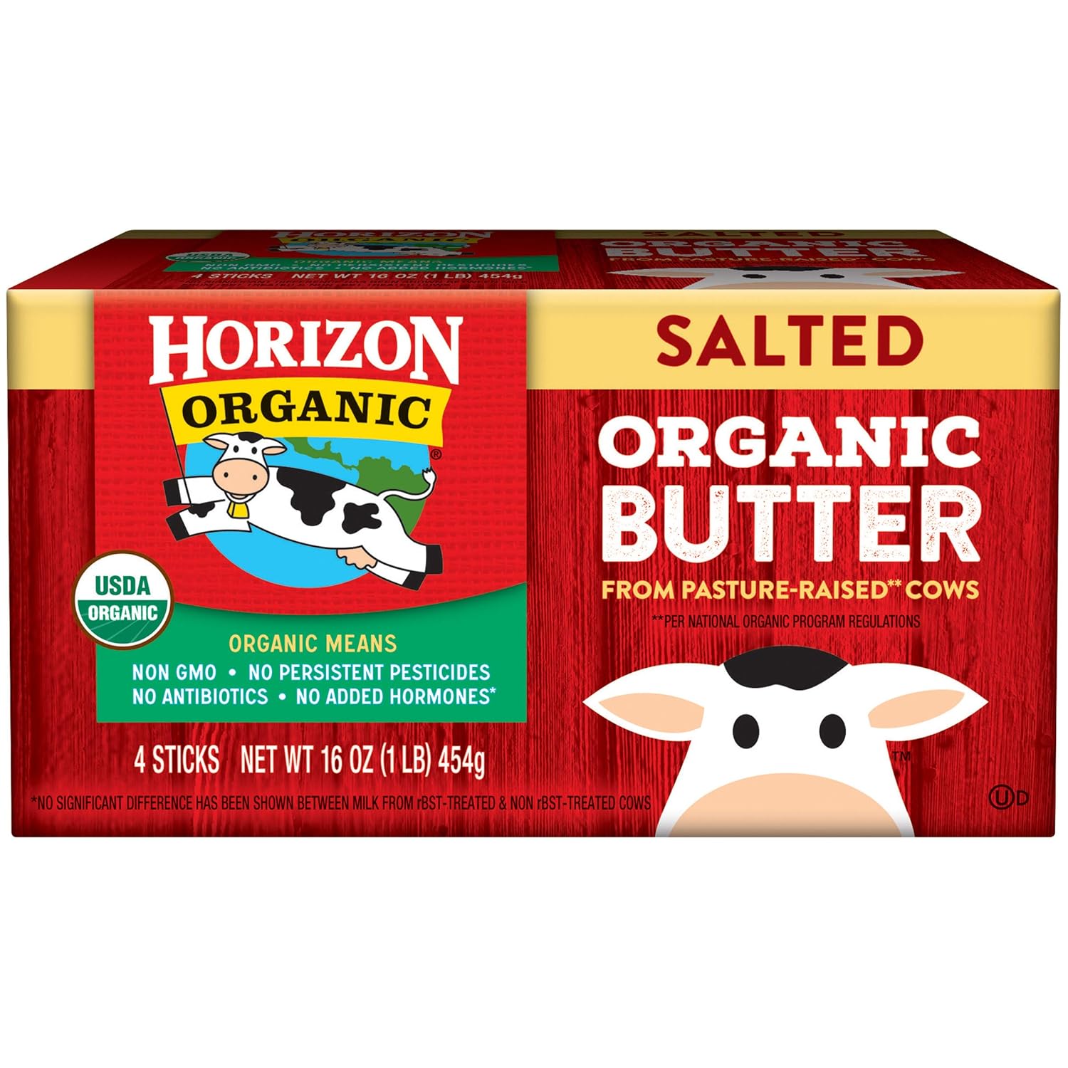 Horizon Organic Salted Butter, 16 oz., 4 Sticks view 3