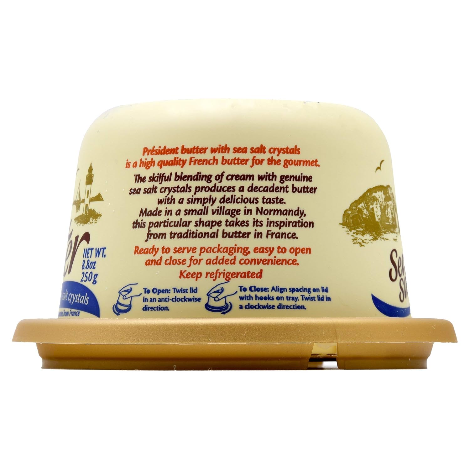 President Sea Salt Butter, 8.8 oz view 3