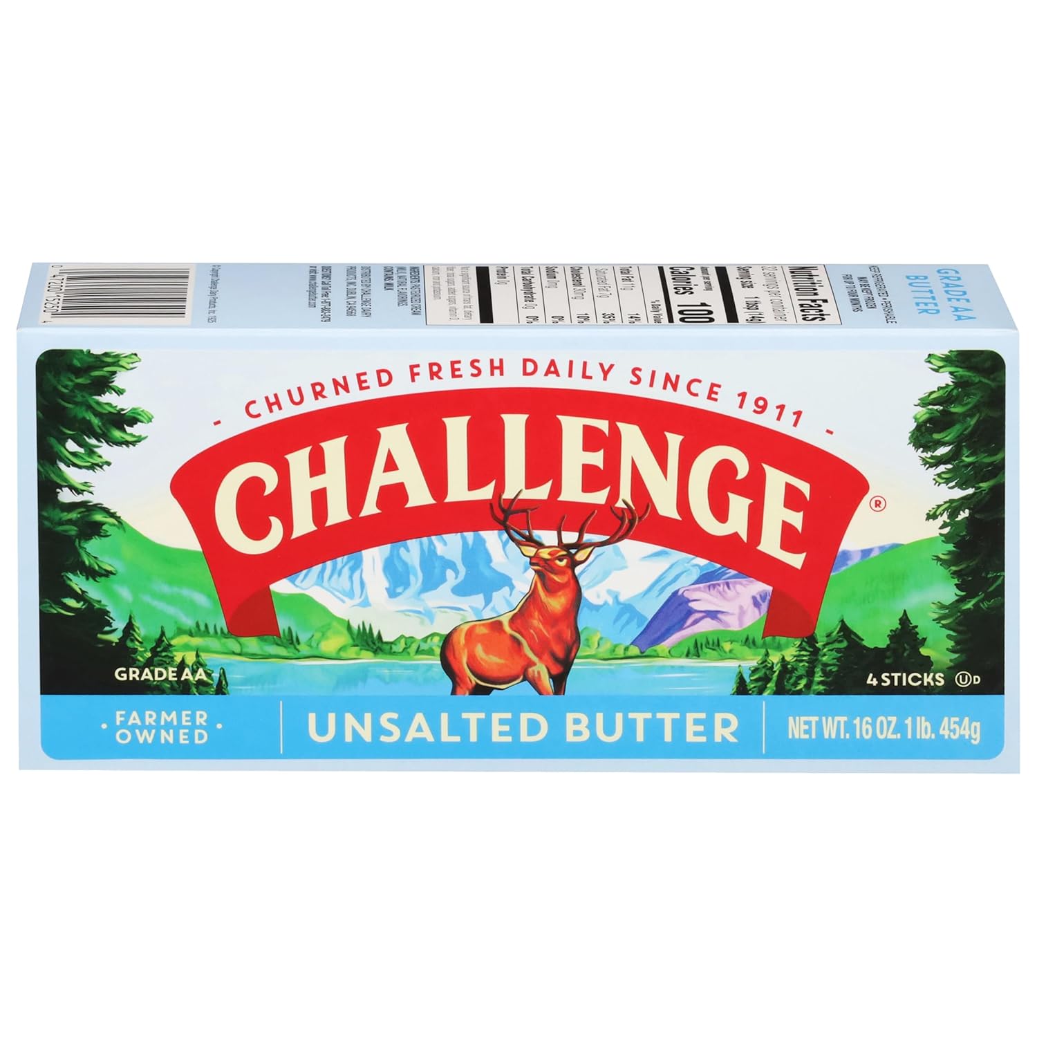 Challenge Dairy, Unsalted Butter Quarters, 16 oz
