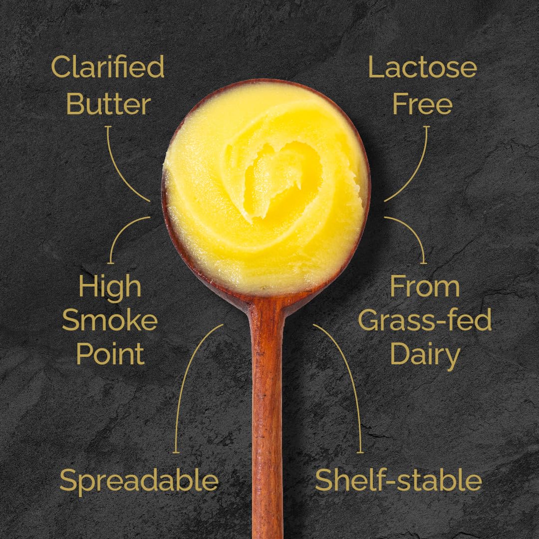 4th & Heart Original Grass-Fed Ghee, Clarified Butter, Pasture-Raised, 32 oz view 3