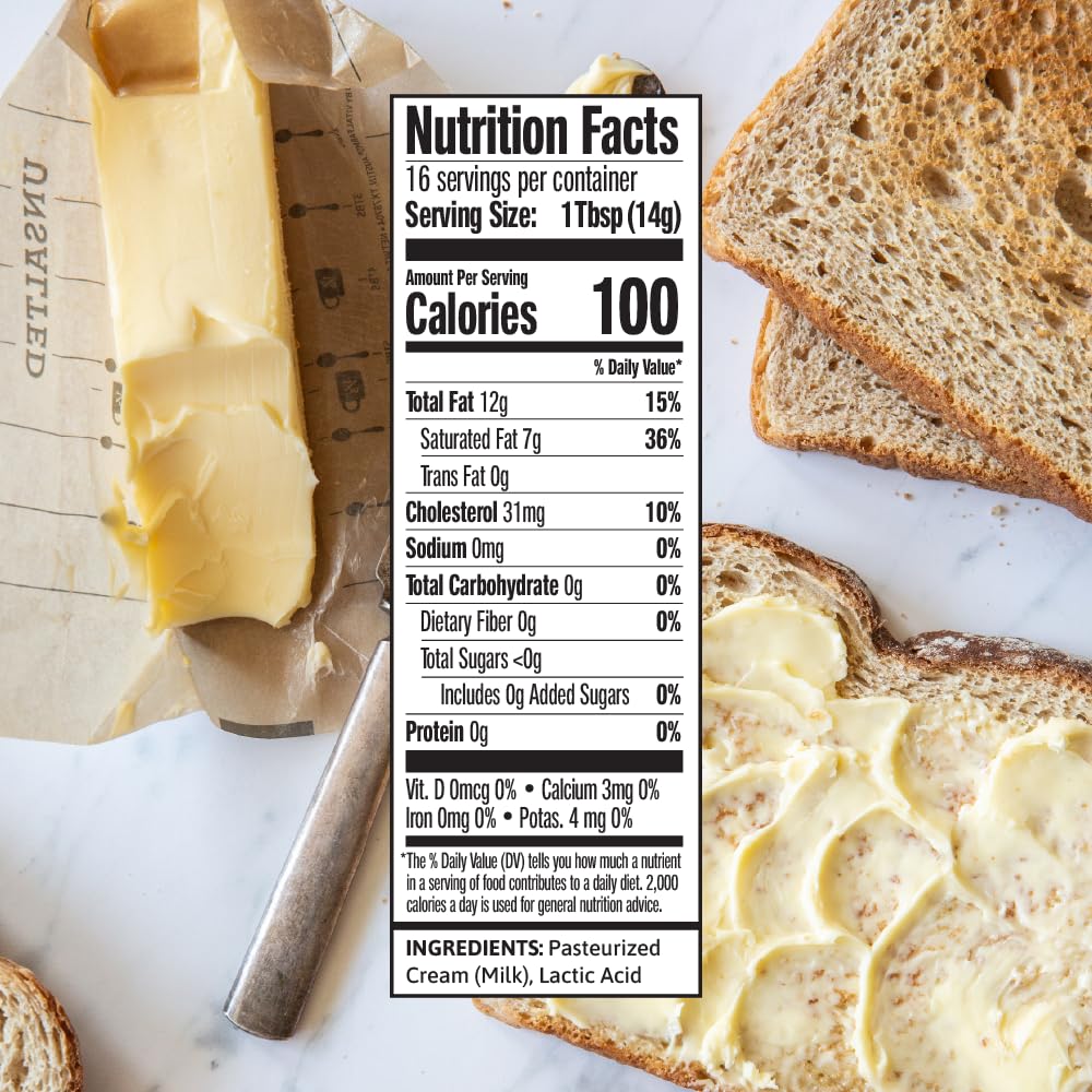 Vital Farms Unsalted Butter, 8oz view 2
