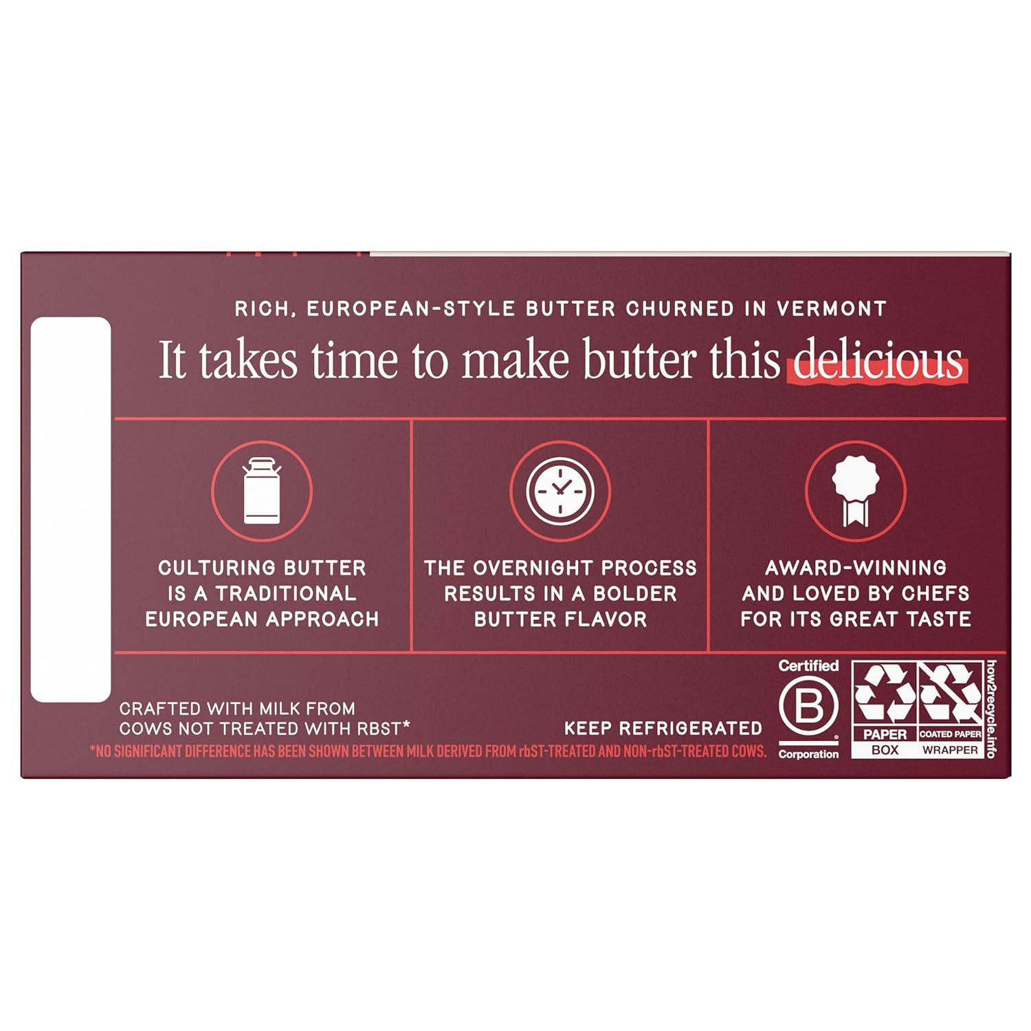 Vermont Creamery® Cultured Butter Unsalted, 8 oz in 2 Sticks view 2