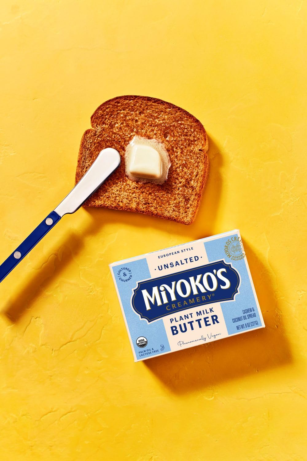 Miyoko's Creamery Organic Vegan Butter, Unsalted, European Style Cultured view 4