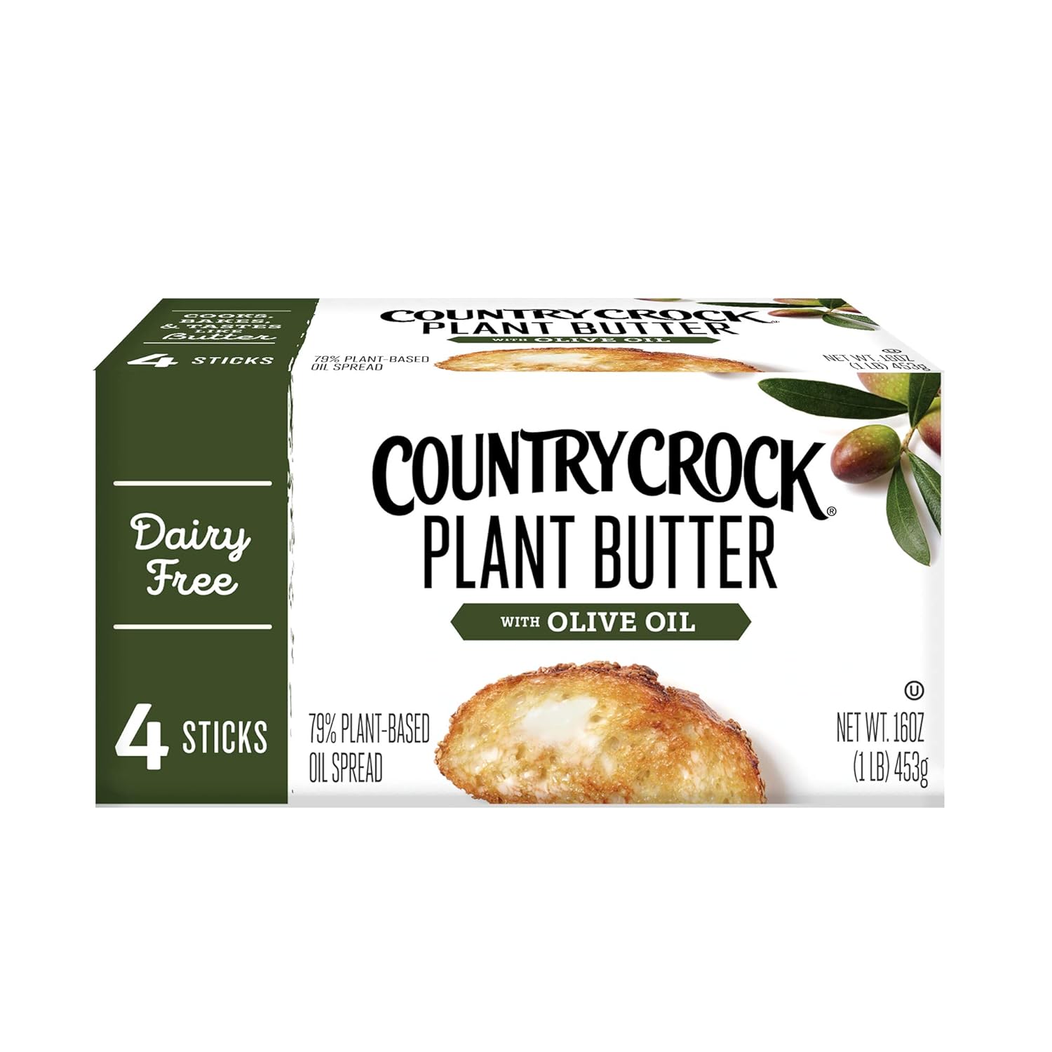 Country Crock Plant Butter with Olive Oil Sticks, 16 oz., 4 Count view 3