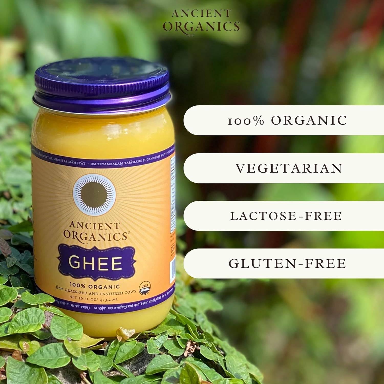 Ancient Organics Salted Ghee, Organic Grass Fed Clarified Butter view 4