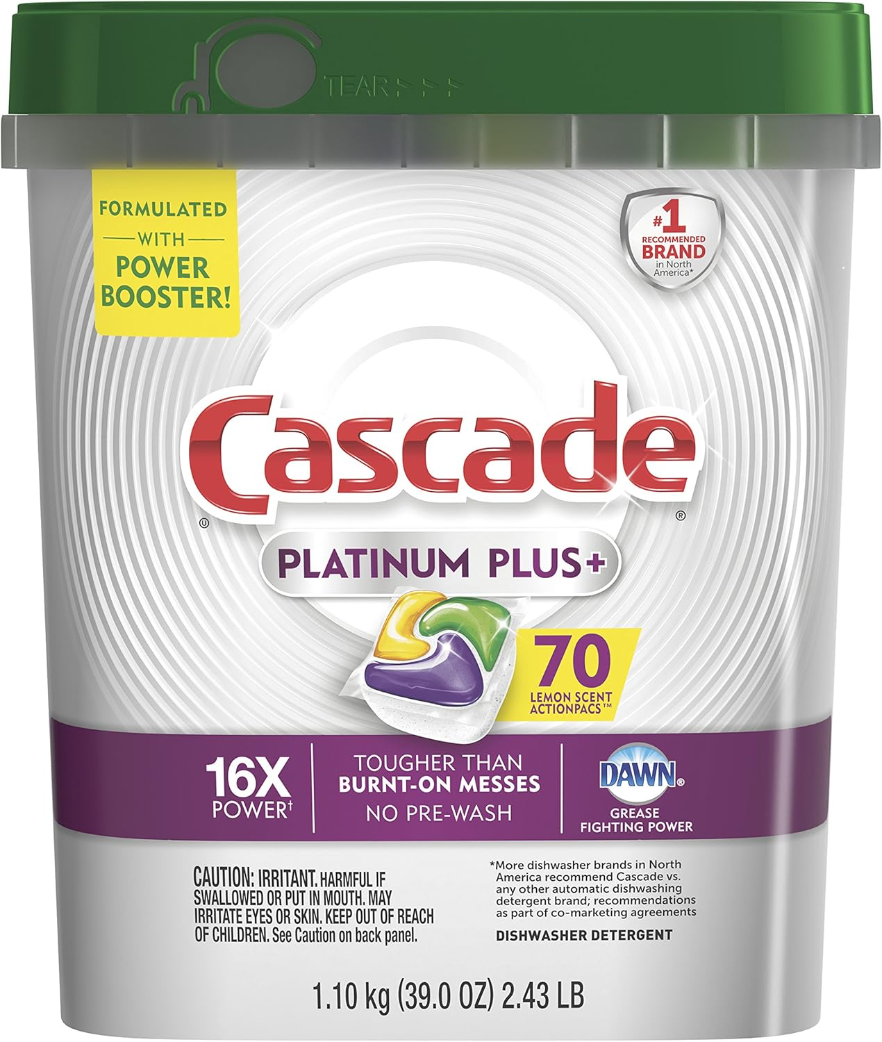 Cascade Platinum Dishwasher Pods Lemon
