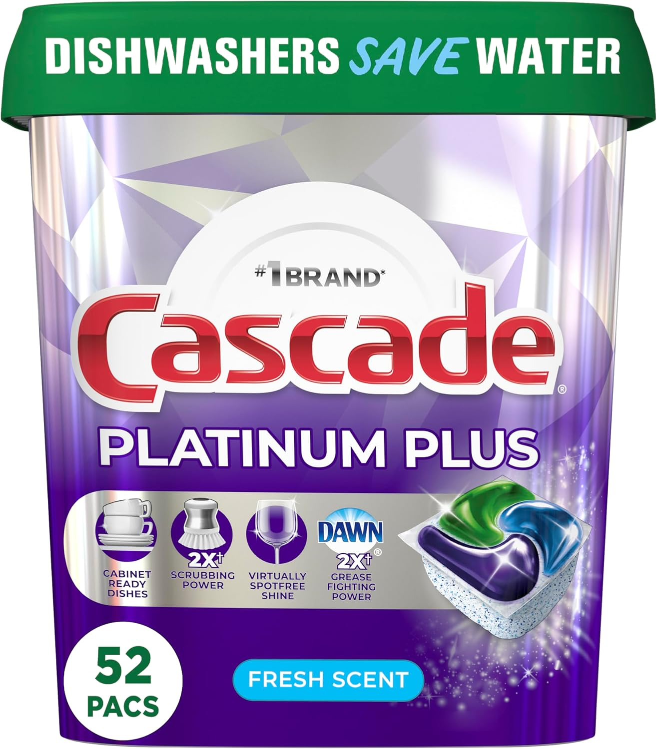 Cascade Platinum Plus Dishwasher Pods