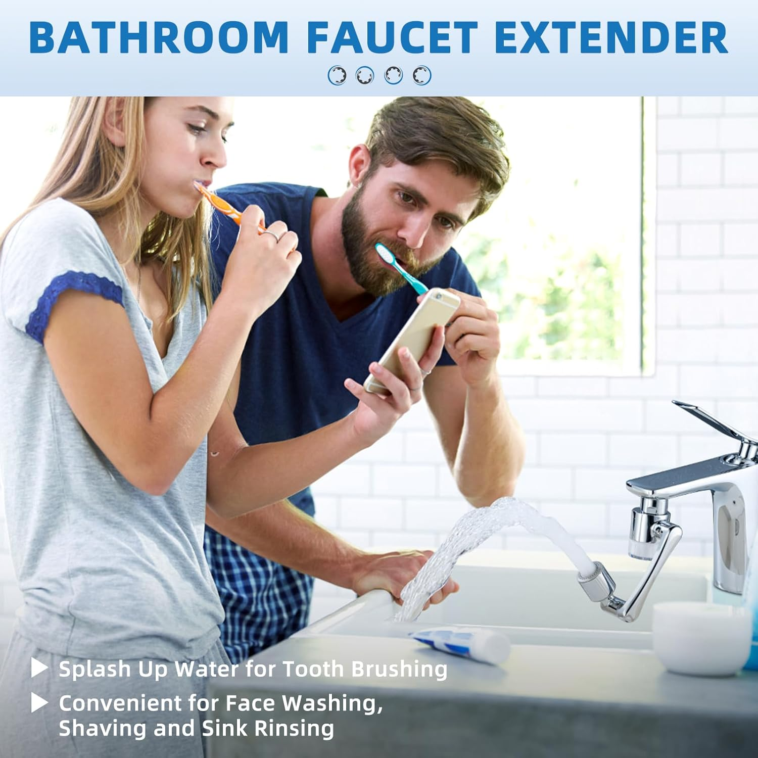 CECEFIN Faucet Extender with Filter view 4