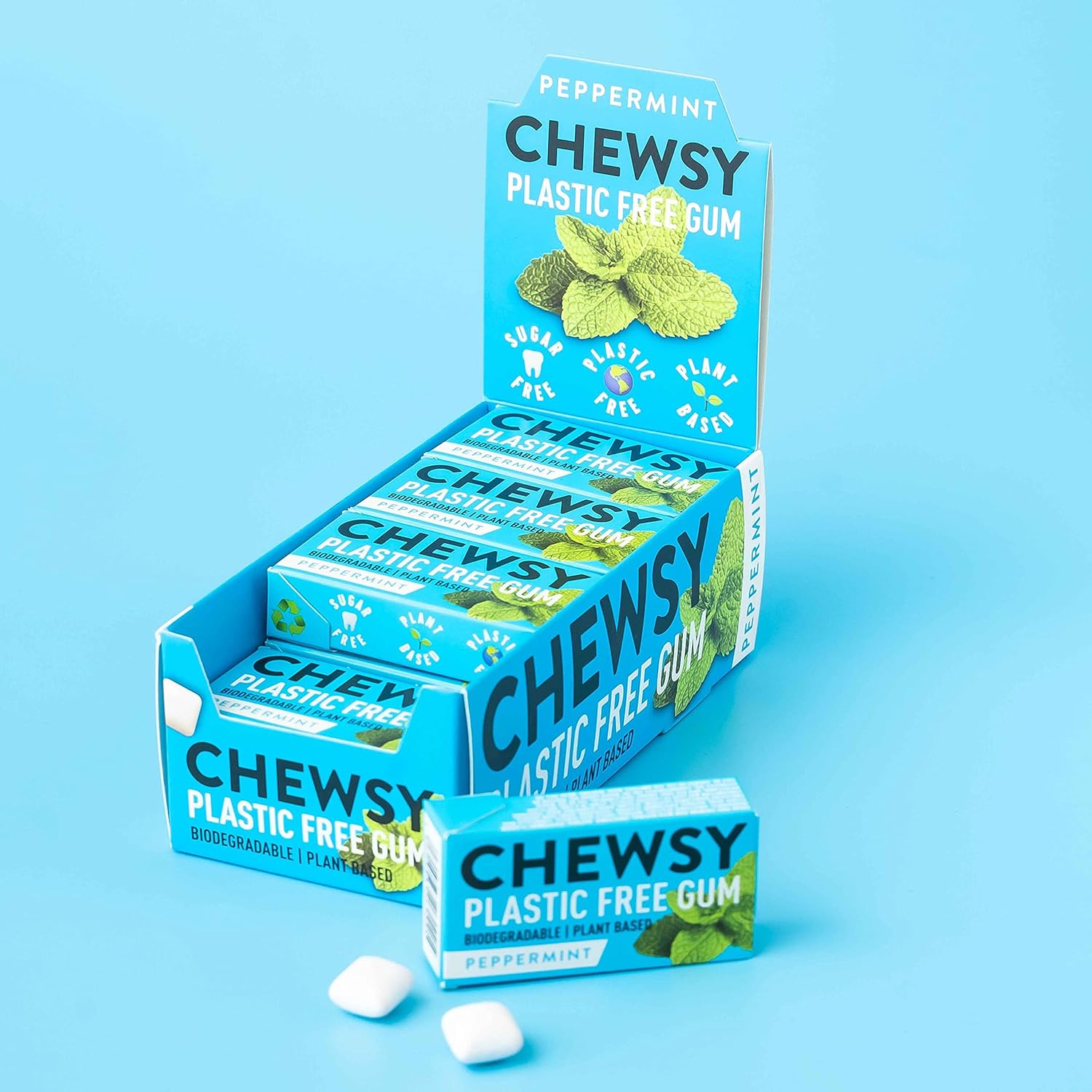 Chewsy Peppermint Natural Chicle Gum view 3