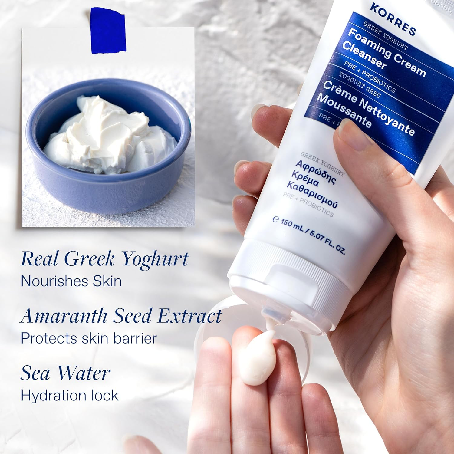 KORRES - Greek Yoghurt Foaming Cleanser view 3