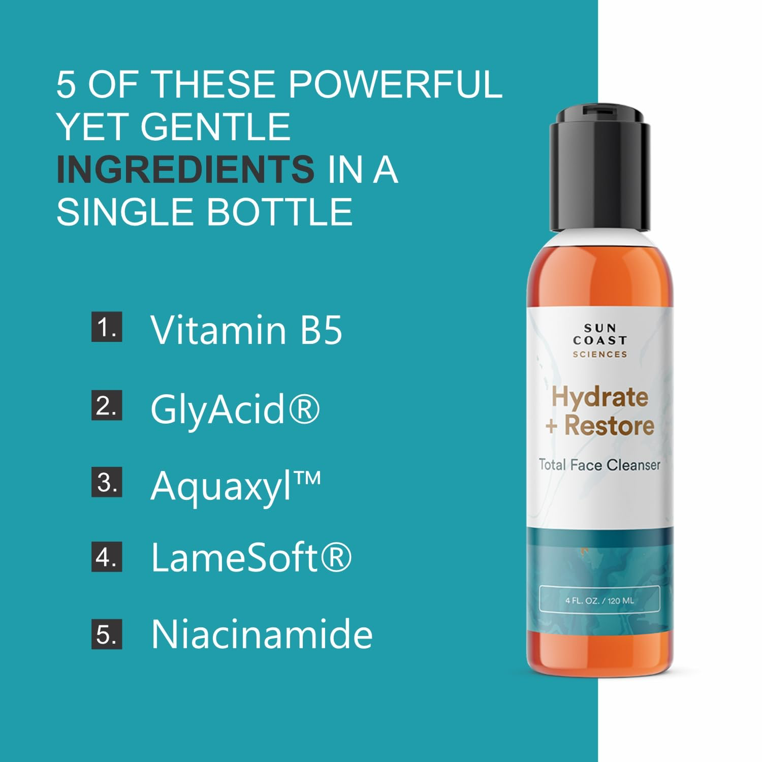 SUN COAST SCIENCES - Hydrate + Restore Cleanser view 4