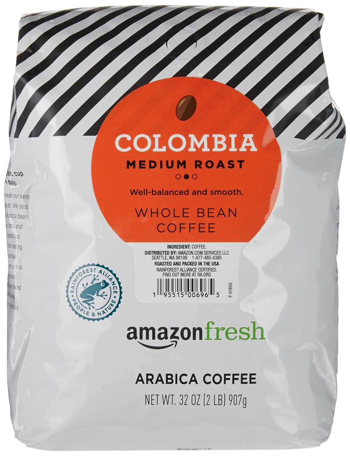 Amazon Fresh Colombia Whole Bean Coffee