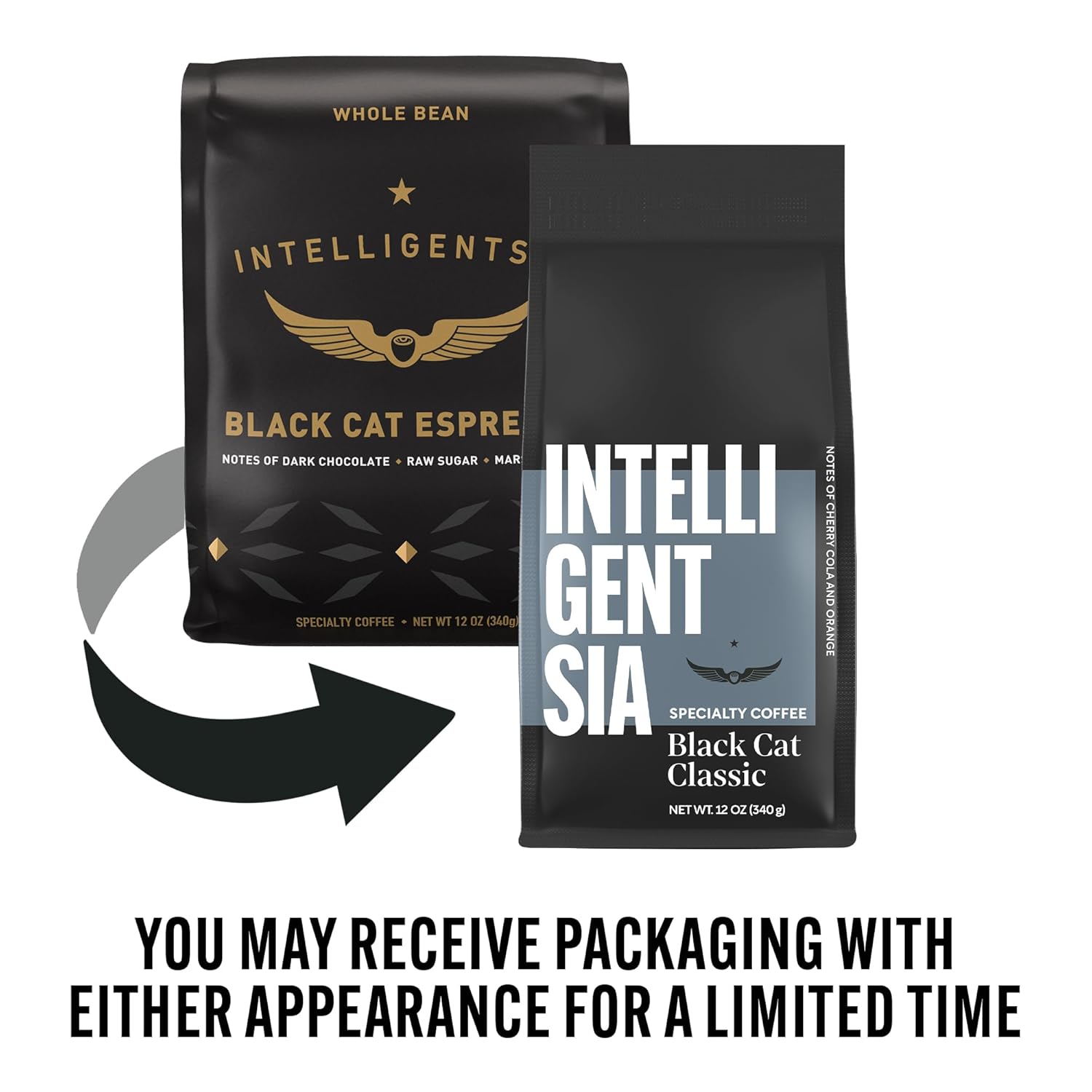 Intelligentsia Coffee, Light Roast Whole Bean Coffee - Black Cat Classic Espresso 12 Ounce Bag view 3