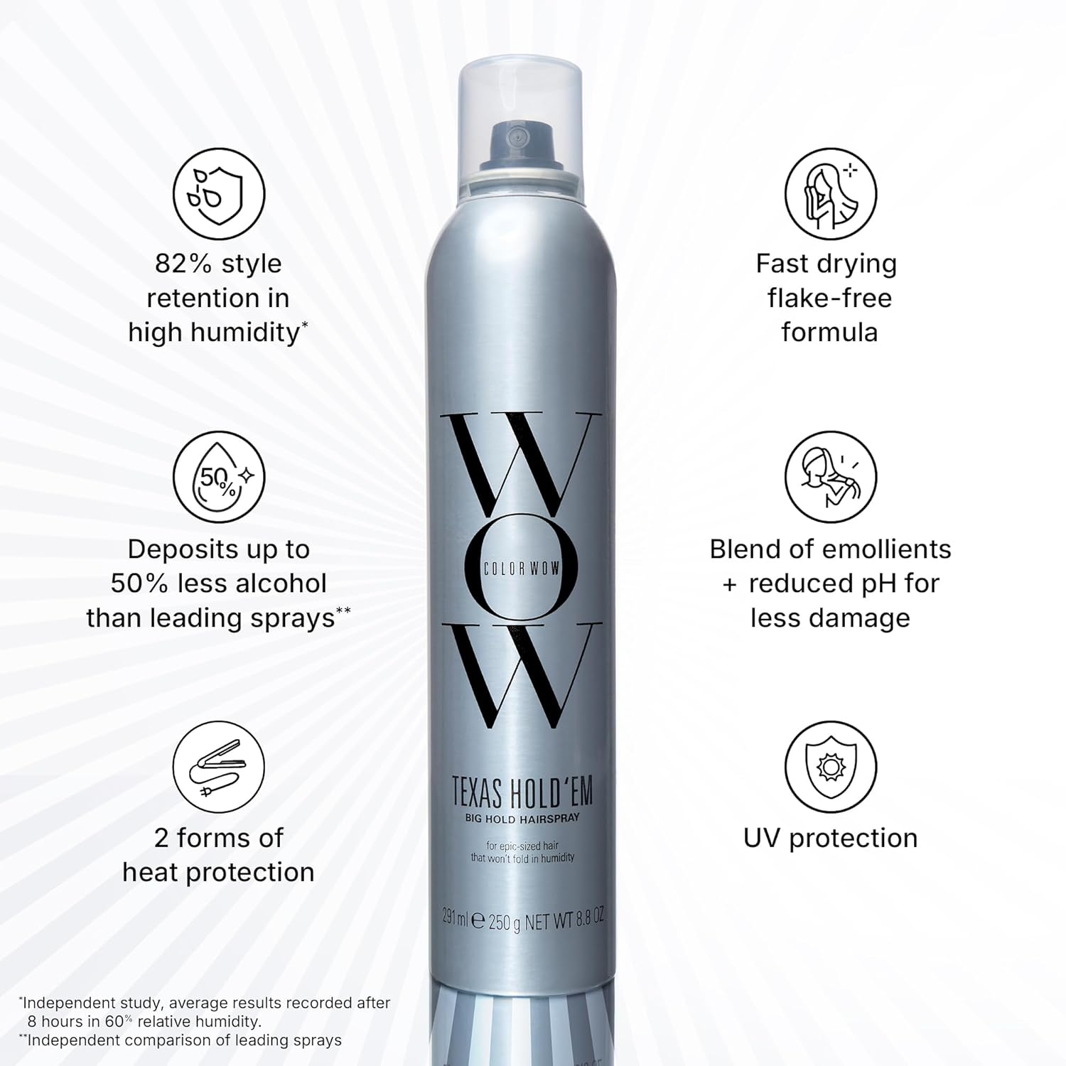 COLOR WOW Texas Hold 'Em Extra Hold Hairspray view 4