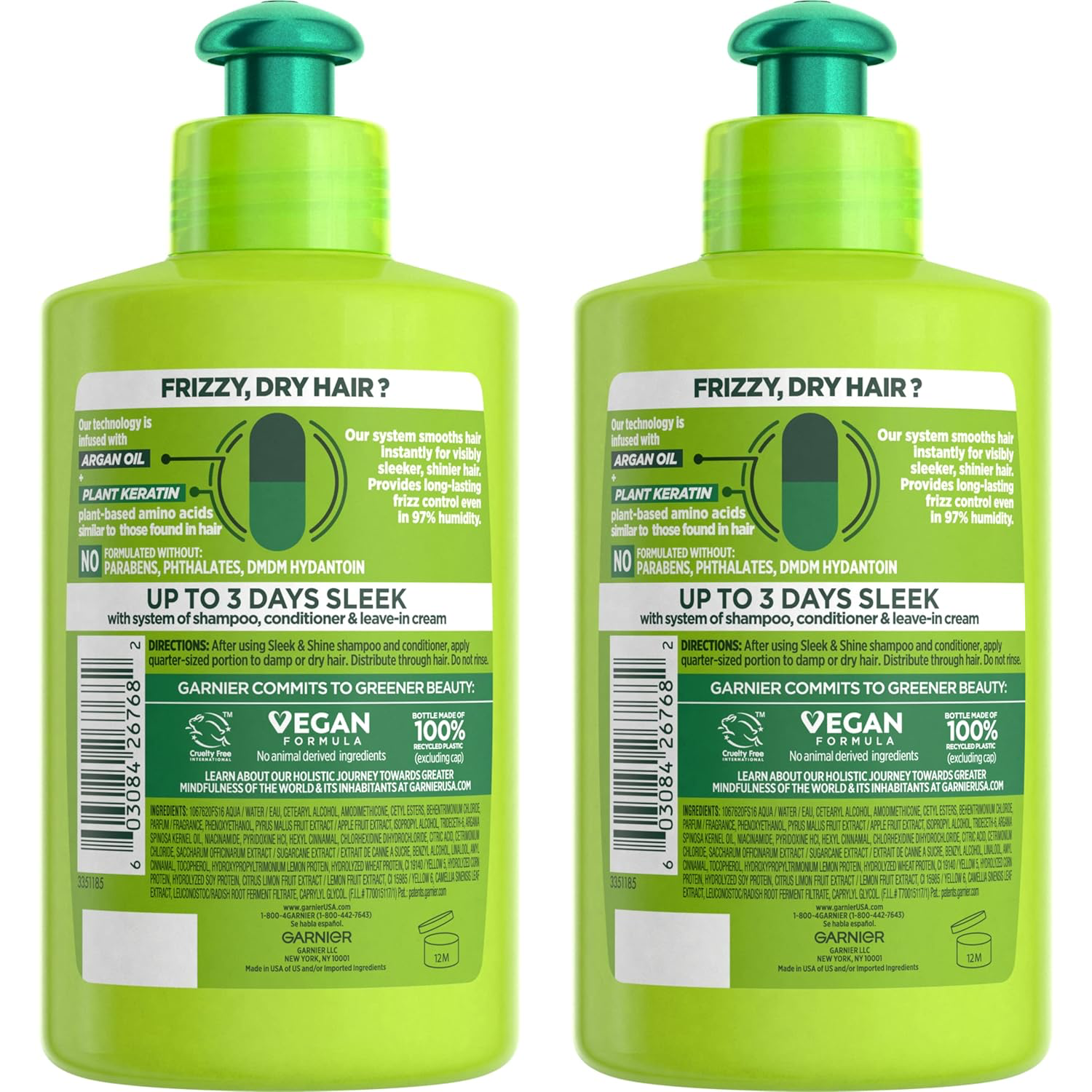 Garnier Fructis Sleek & Shine Leave-In Cream view 2
