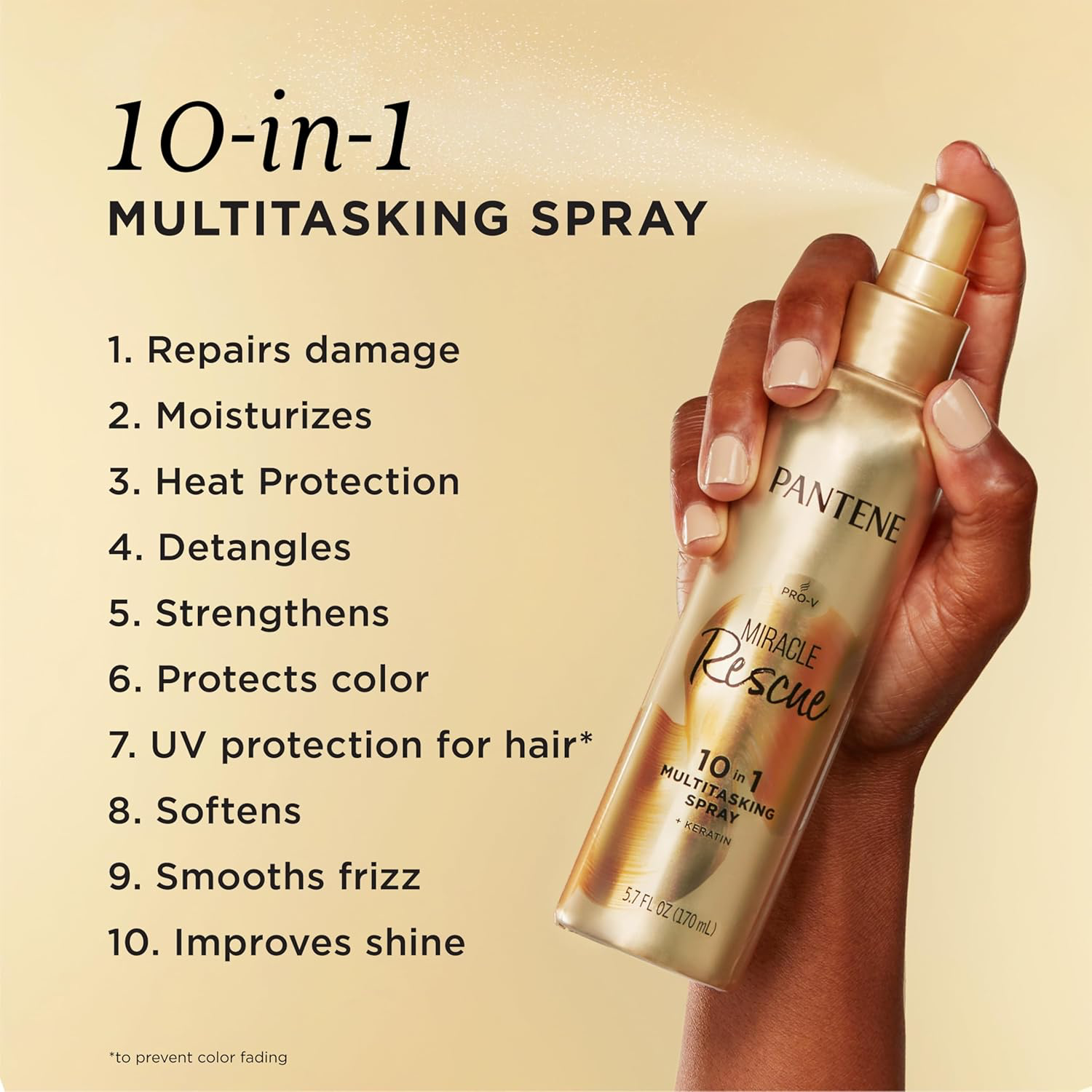 Pantene Miracle Rescue 10-in-1 Multitasking Spray view 2