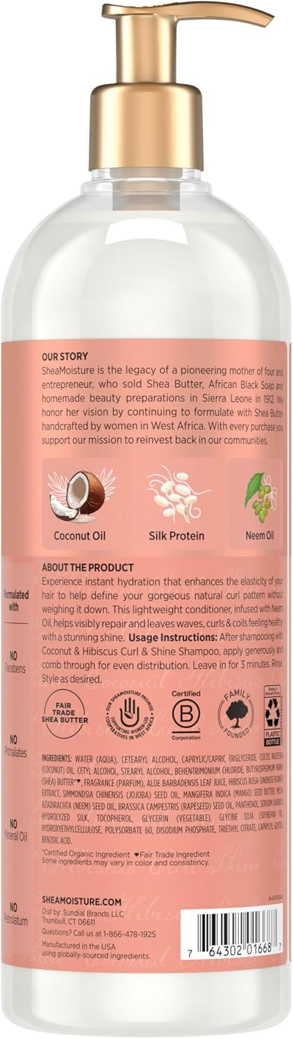 Shea Moisture Coconut & Hibiscus Conditioner view 2