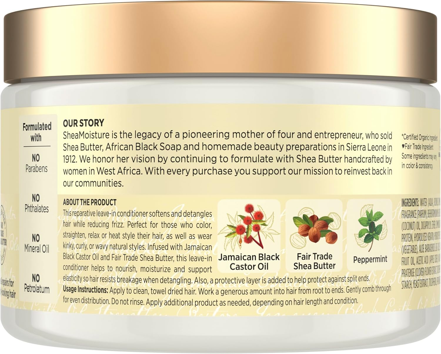 SheaMoisture Jamaican Black Castor Oil Leave-In view 2