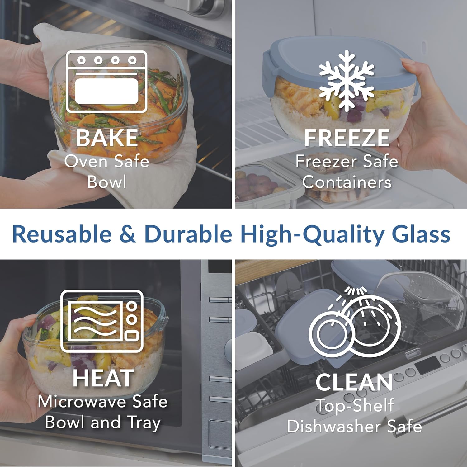 Bentgo Glass All-in-One Salad Container view 4