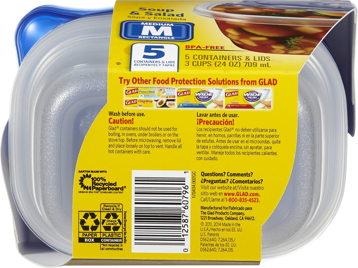 GladWare Soup & Salad Container view 2