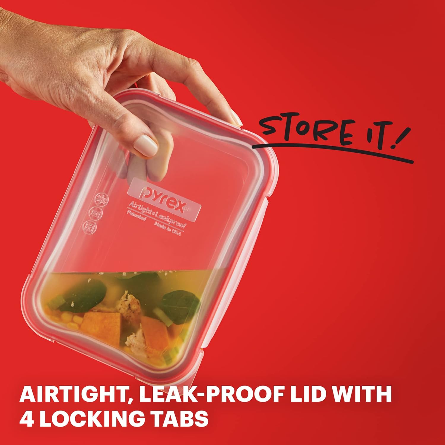 Pyrex Freshlock Glass Container view 2