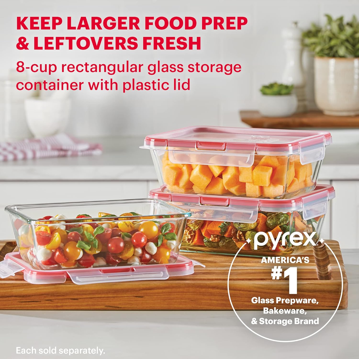 Pyrex Freshlock Glass Container view 4