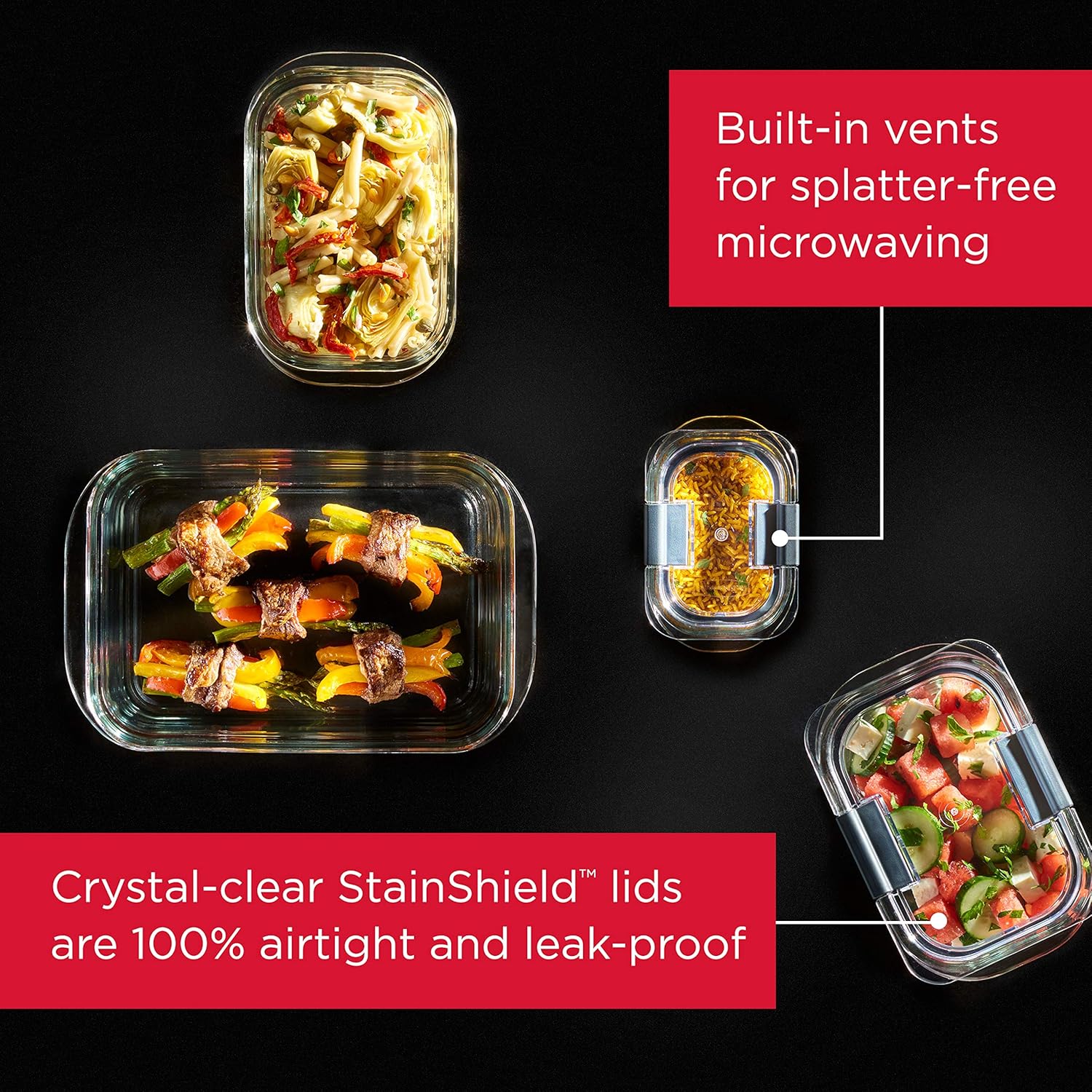 Rubbermaid Brilliance Glass Container view 2