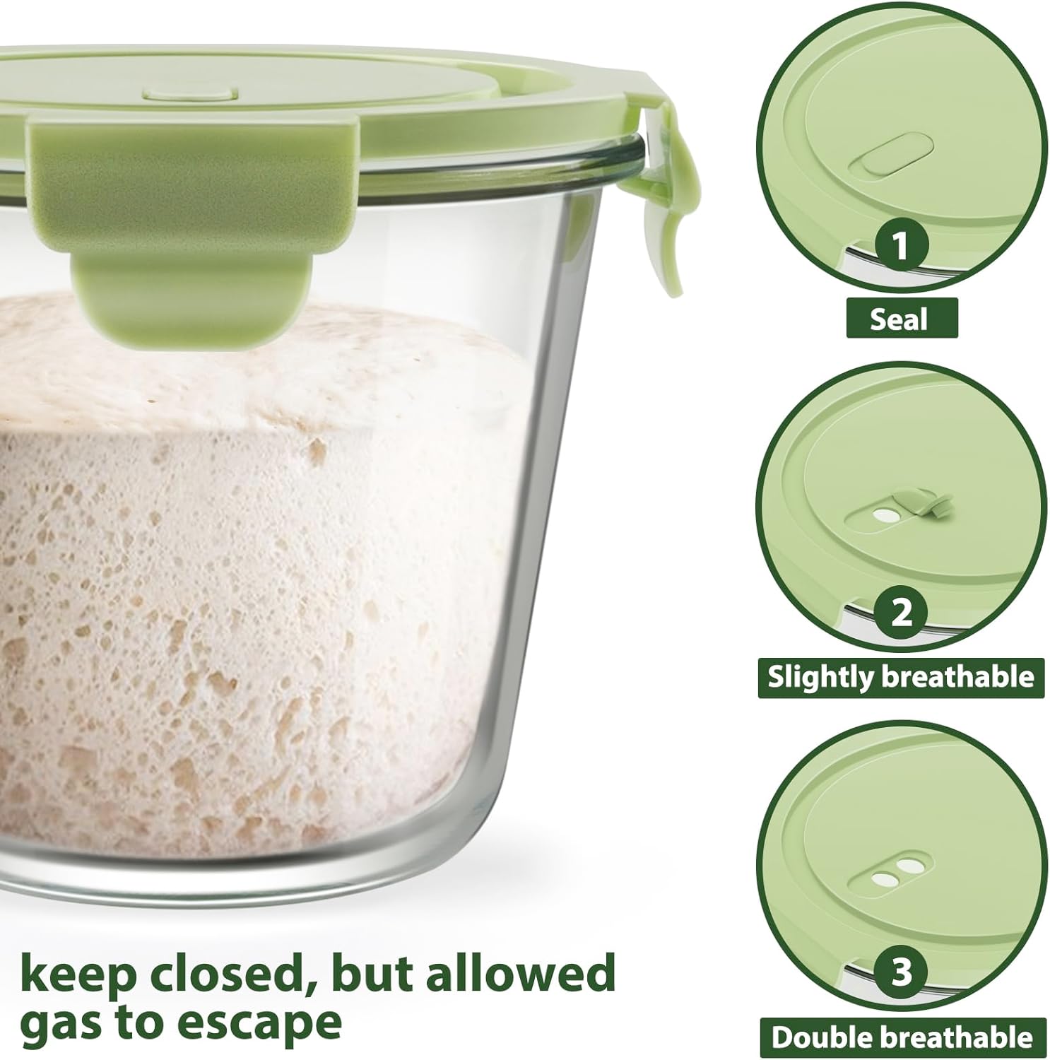 Glass Meal Prep Containers 23oz view 3