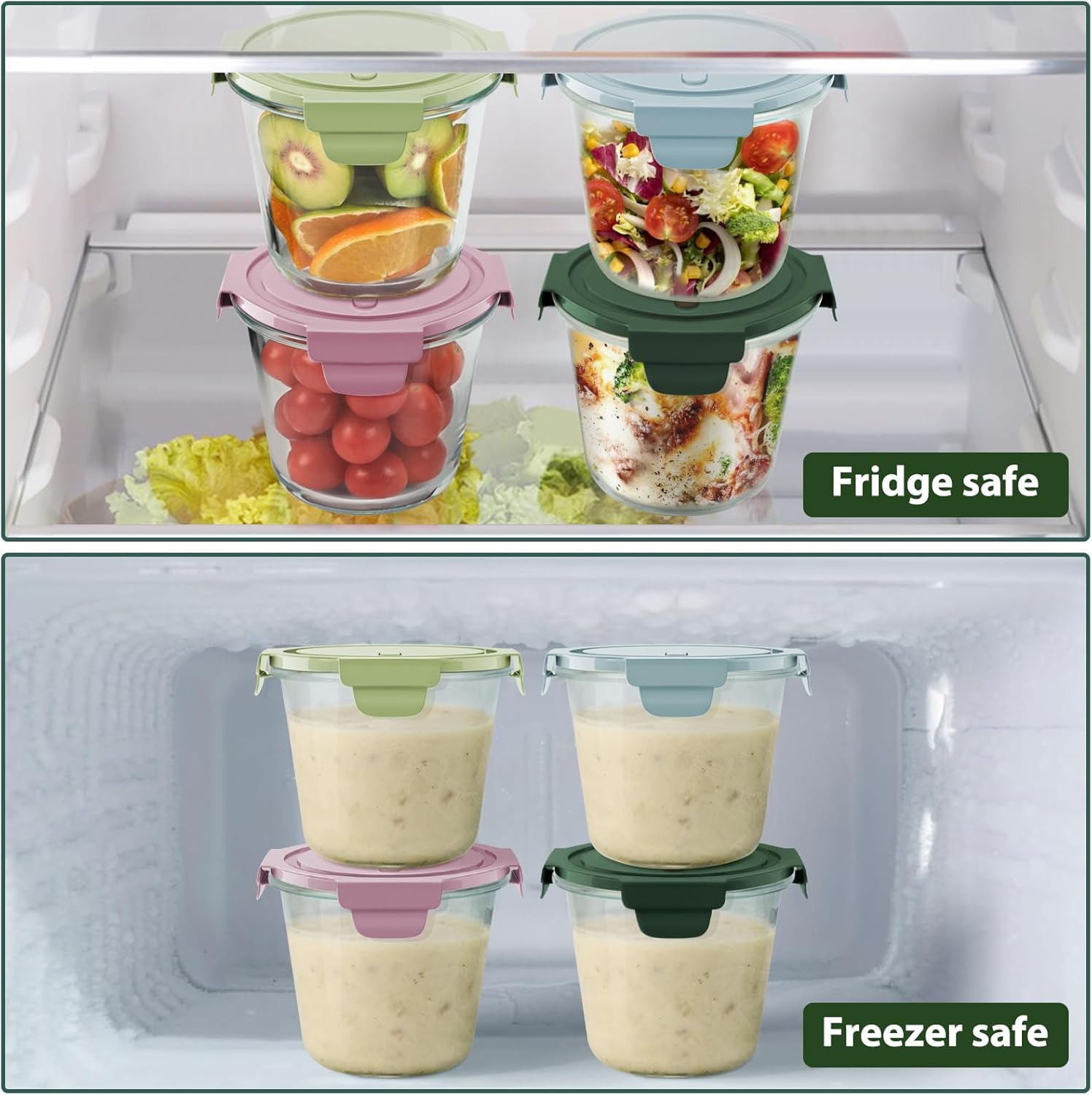 Glass Meal Prep Containers 23oz view 4