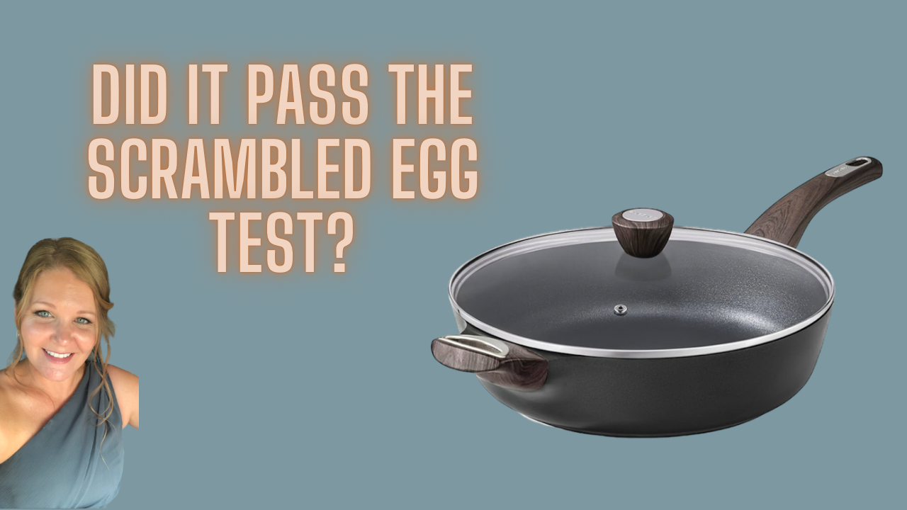 CAROTE 12 Inch Nonstick Deep Frying Pan with Lid view 2