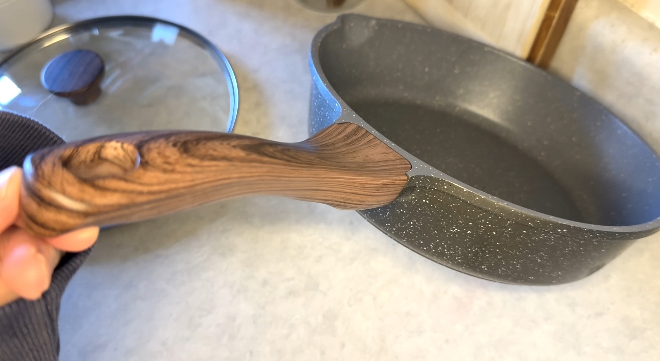 CAROTE 12 Inch Nonstick Deep Frying Pan with Lid view 4