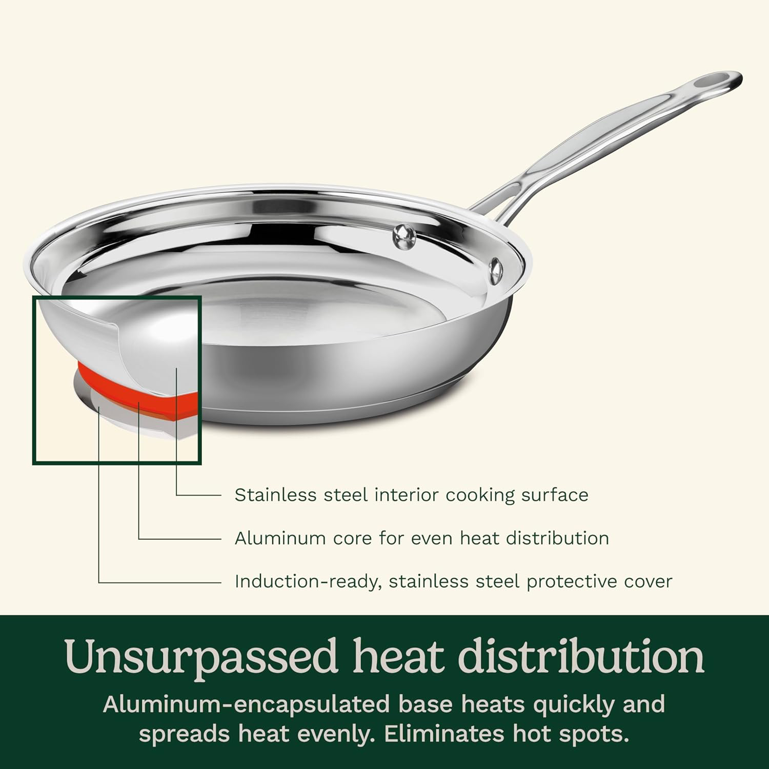 Cuisinart 10-Inch Stainless Steel Skillet view 2