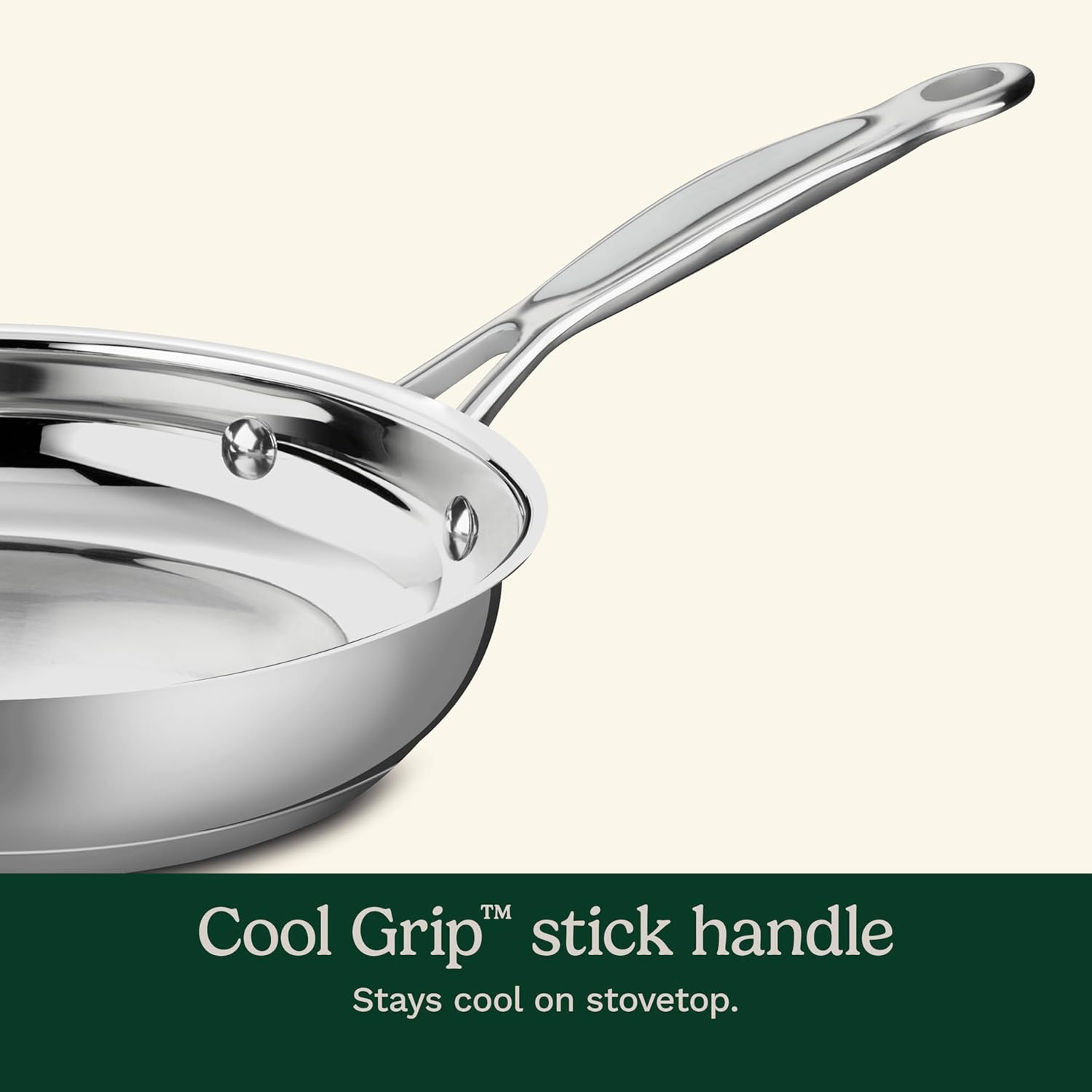 Cuisinart 10-Inch Stainless Steel Skillet view 3