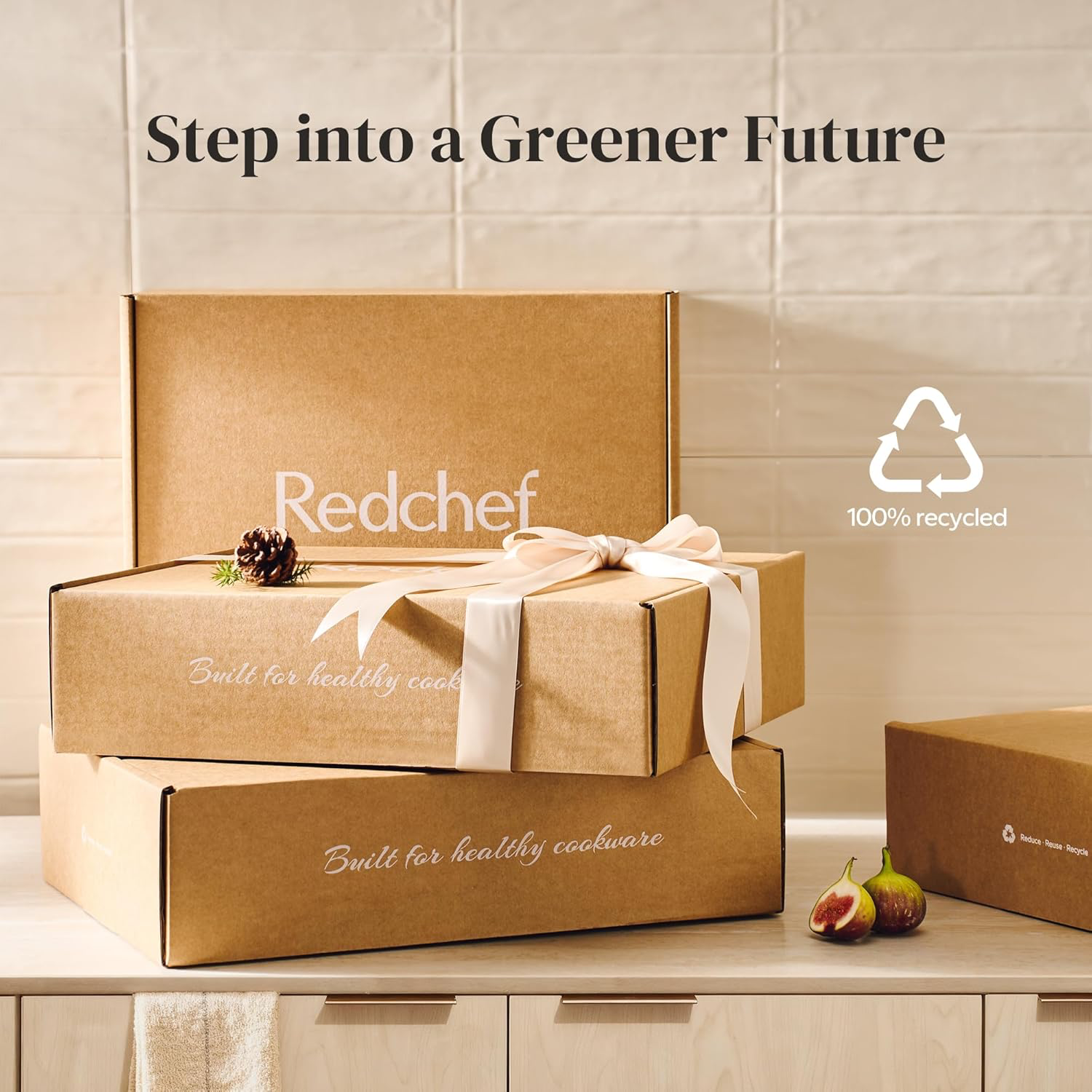 Redchef Nonstick Frying Pans Set, Ceramic Pan Skillet, Non Toxic Pans for Cooking view 4