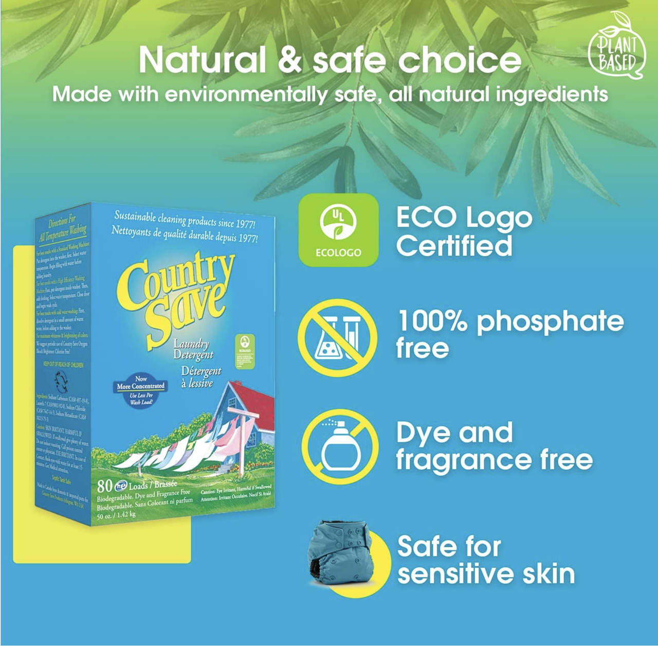Country Save Laundry Detergent Powder  view 3