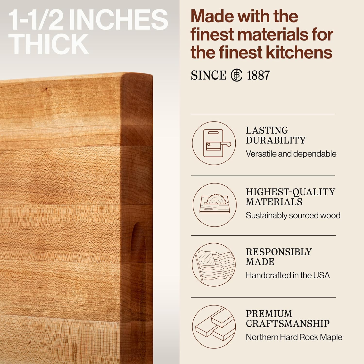 John Boos Maple Cutting Board 20x15 inches view 3