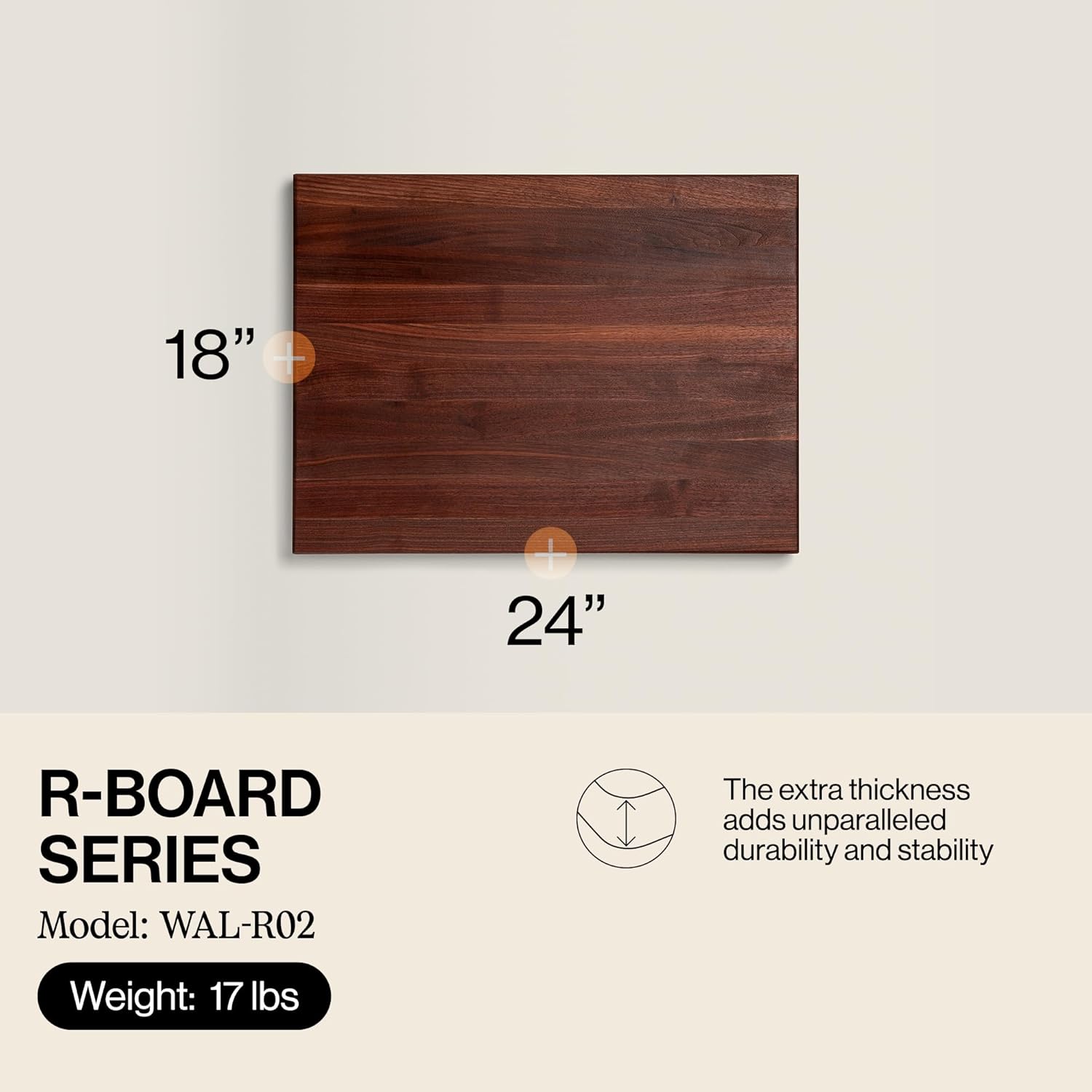 John Boos Walnut Cutting Board 24x18 inches view 2