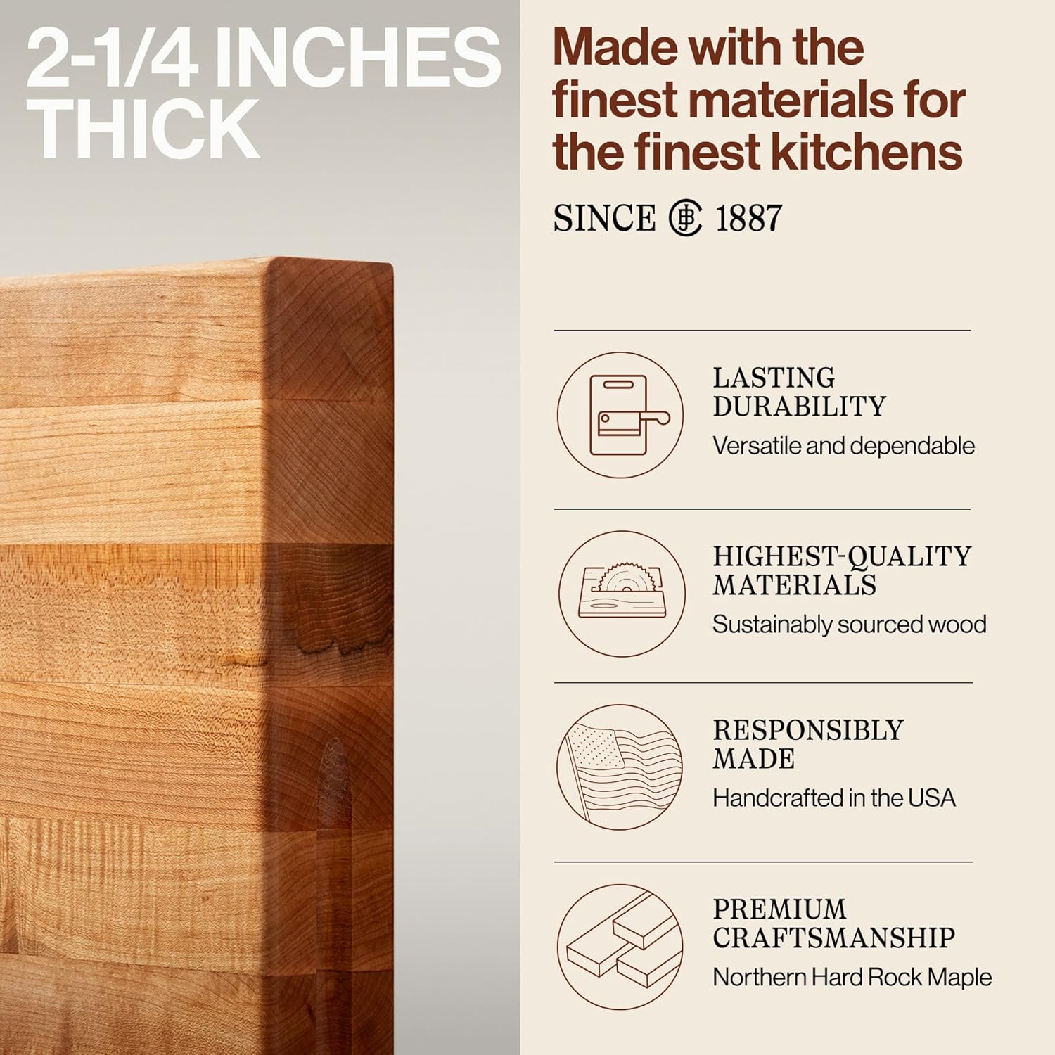 John Boos Maple Cutting Board 24x18 inches view 3