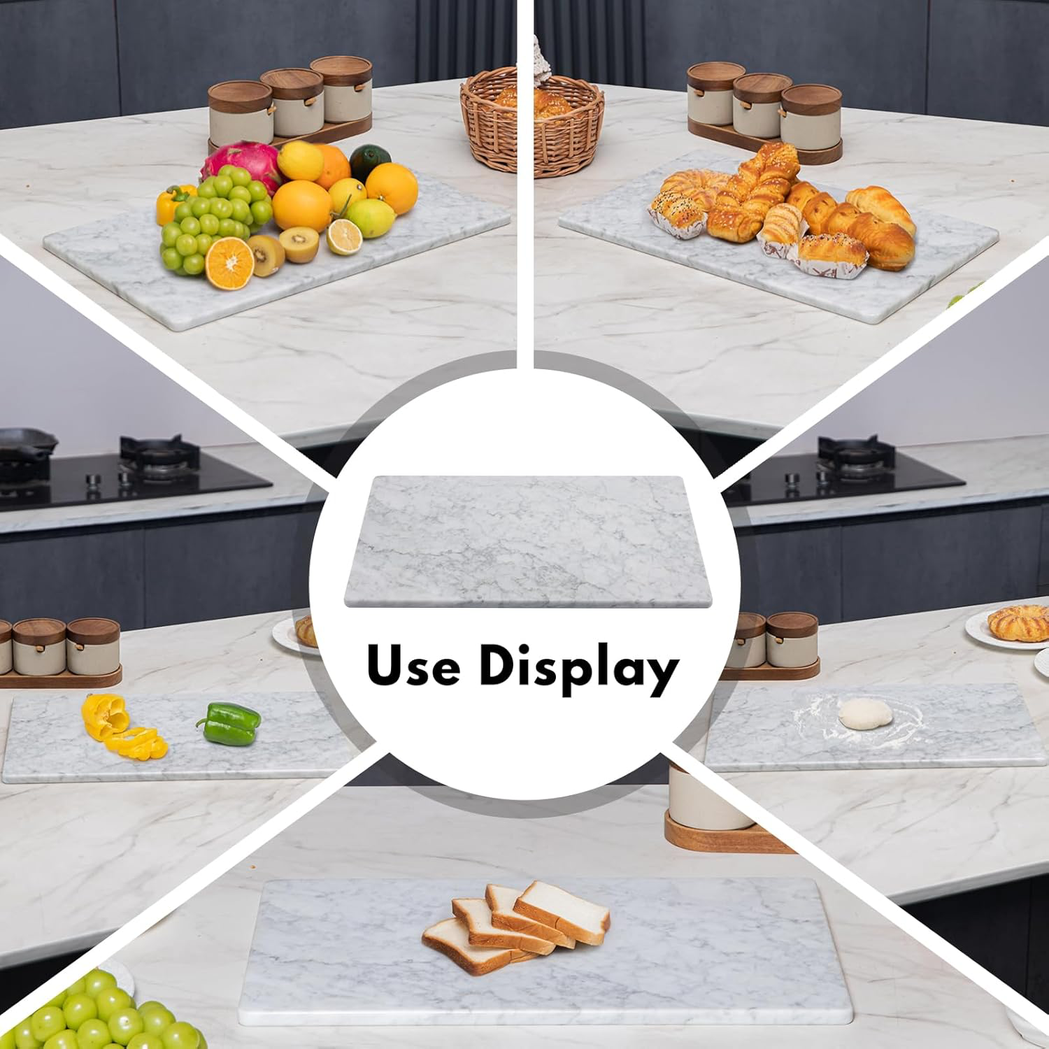 Lovdeco Marble Cutting Board - 12"×20" view 2